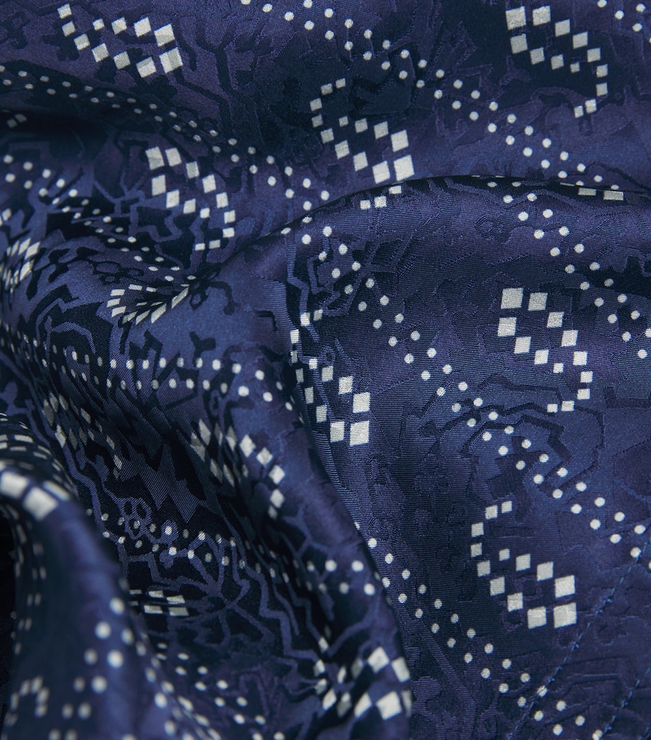 Satin Paisley Camp Shorts 401 BLUE PAISLEY Image 5