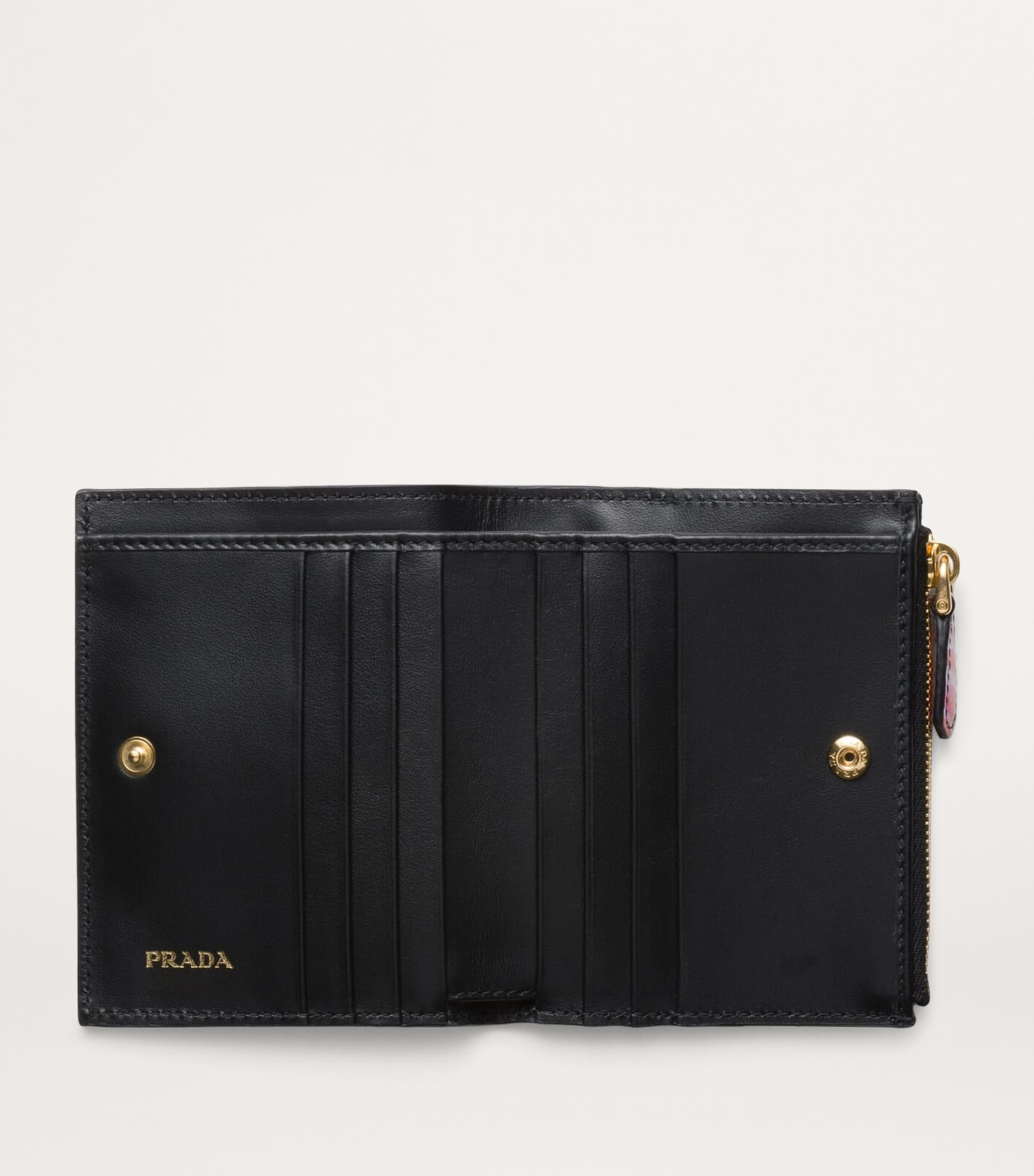 Prada Small Saffiano leather Floral Print wallet - Wallets