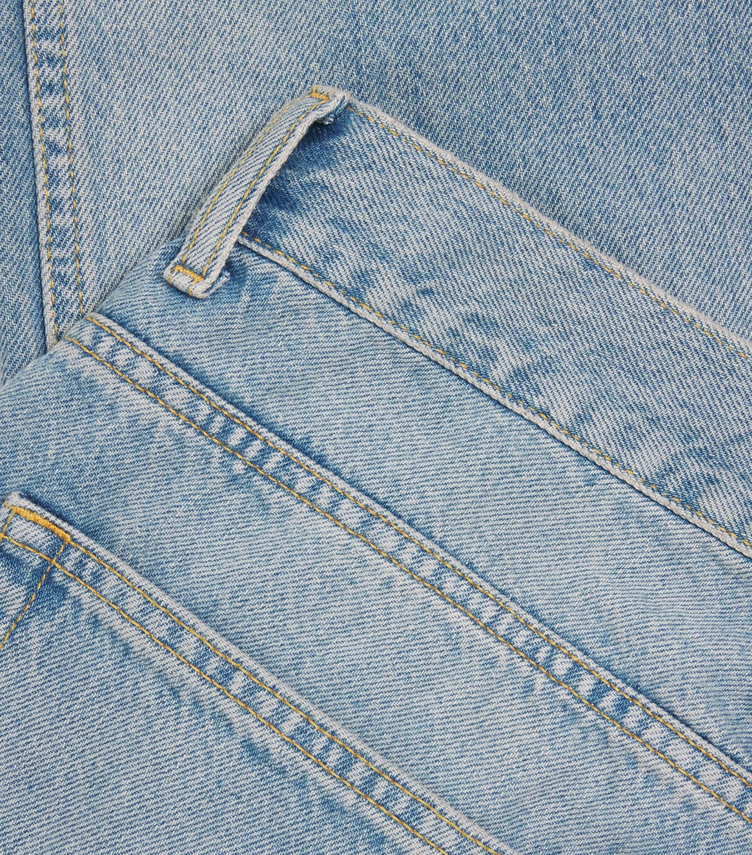 Sandro Paris Mens Straight Jeans Light Blue Denim Image 6
