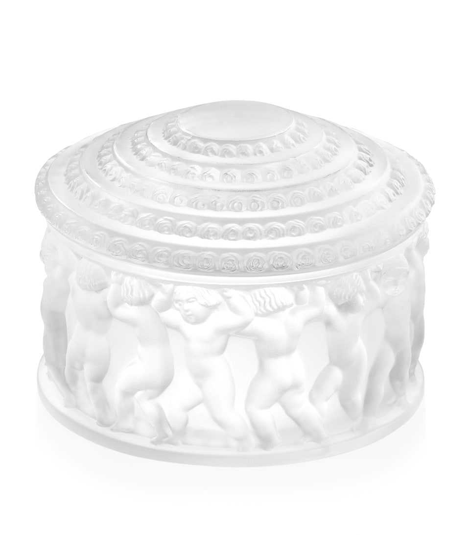 Lalique Crystal Enfants Jewellery Box Incolore
