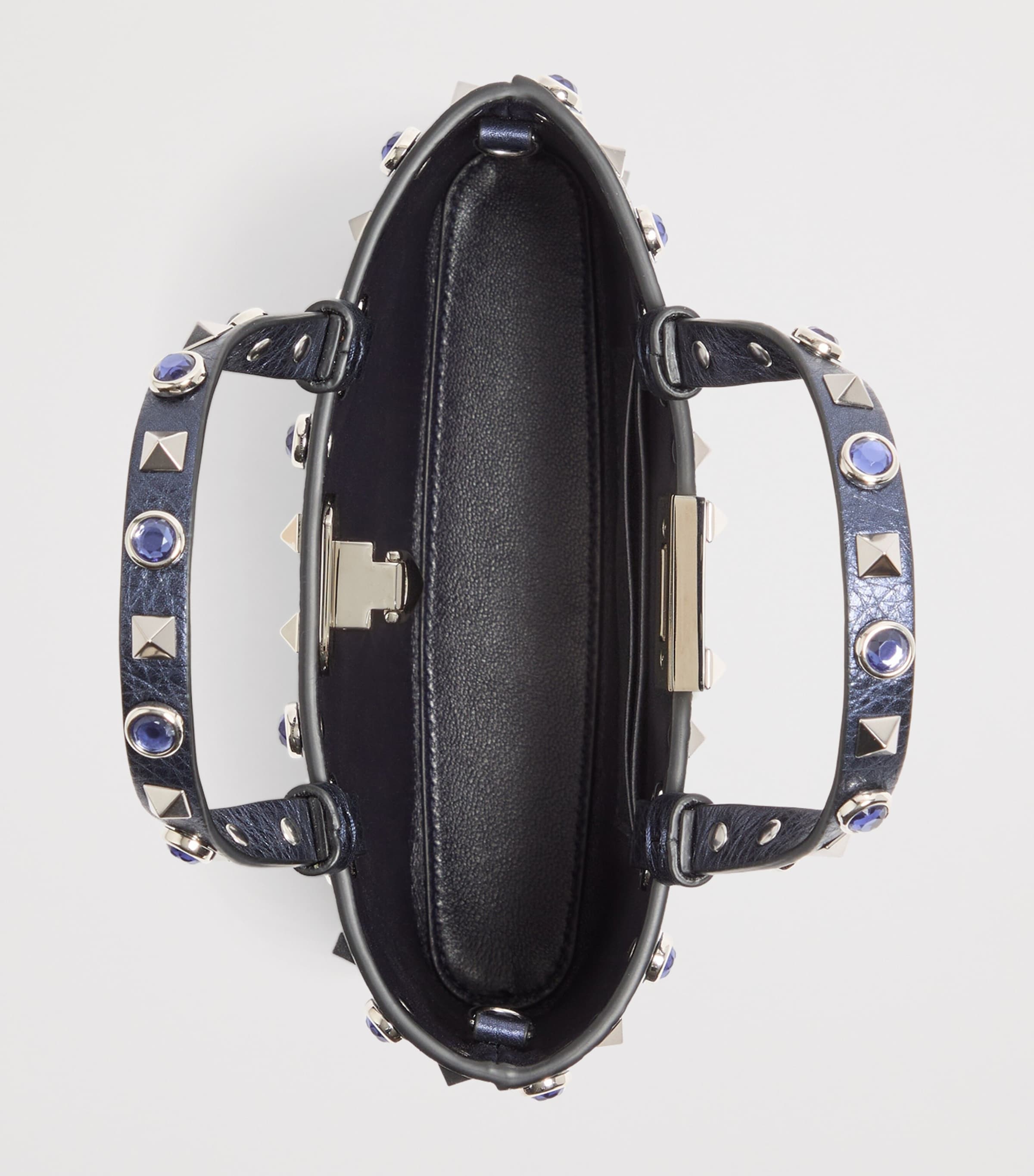 Valentino Garavani Mini Leather Rockstud Tote Bag Image 5