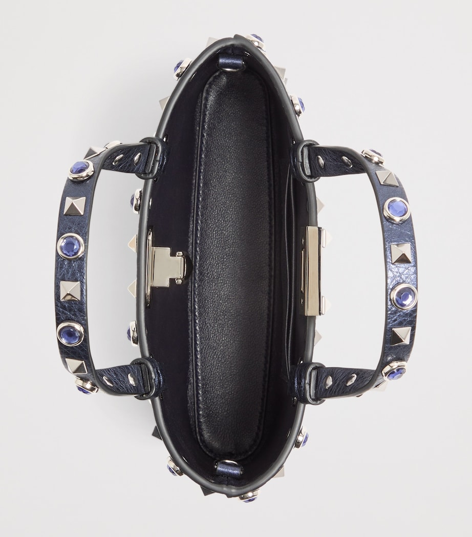 Valentino Garavani Mini Leather Rockstud Tote Bag Image 5