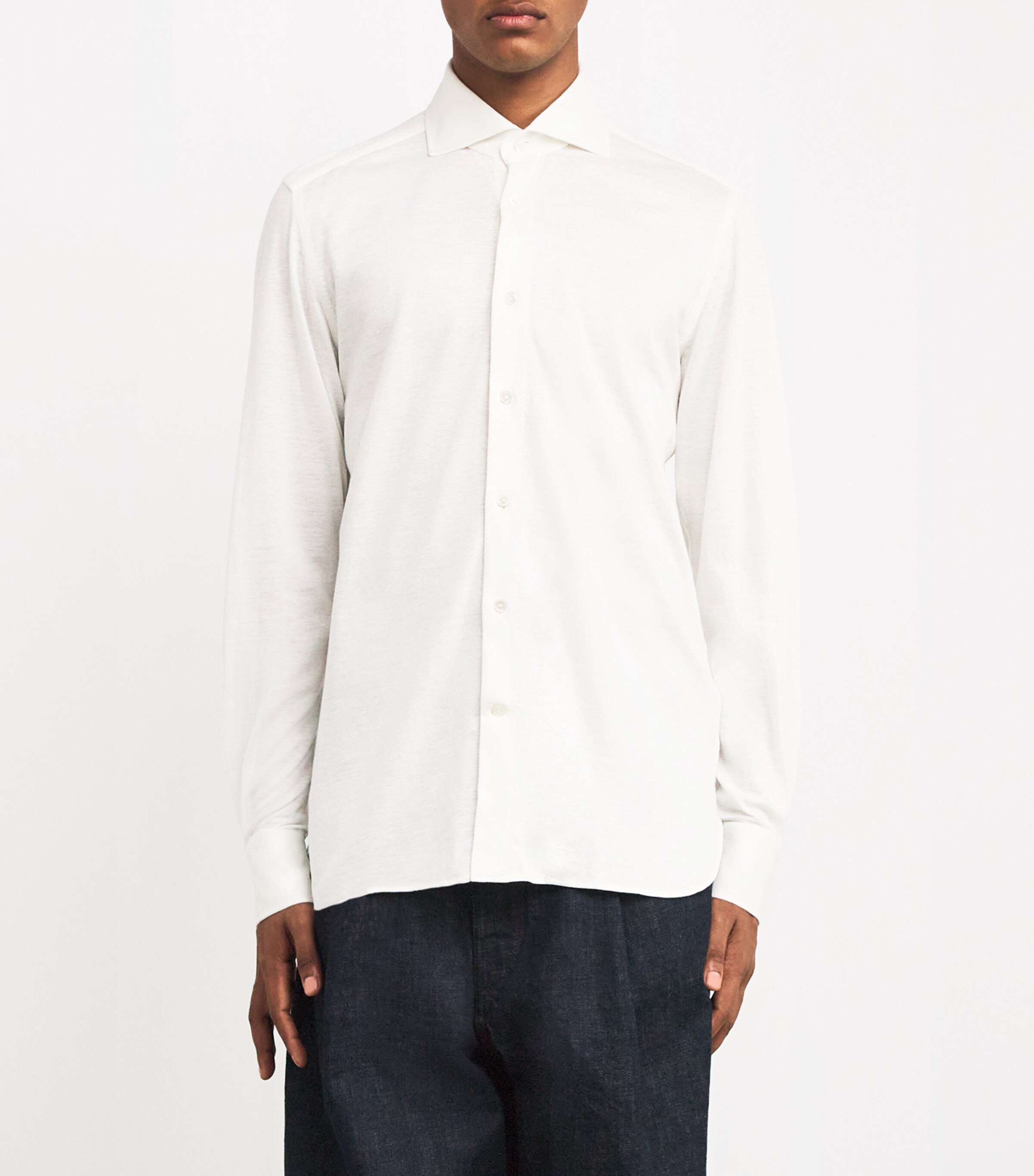 100HANDS Mens Cotton-Linen Shirt White Image 3