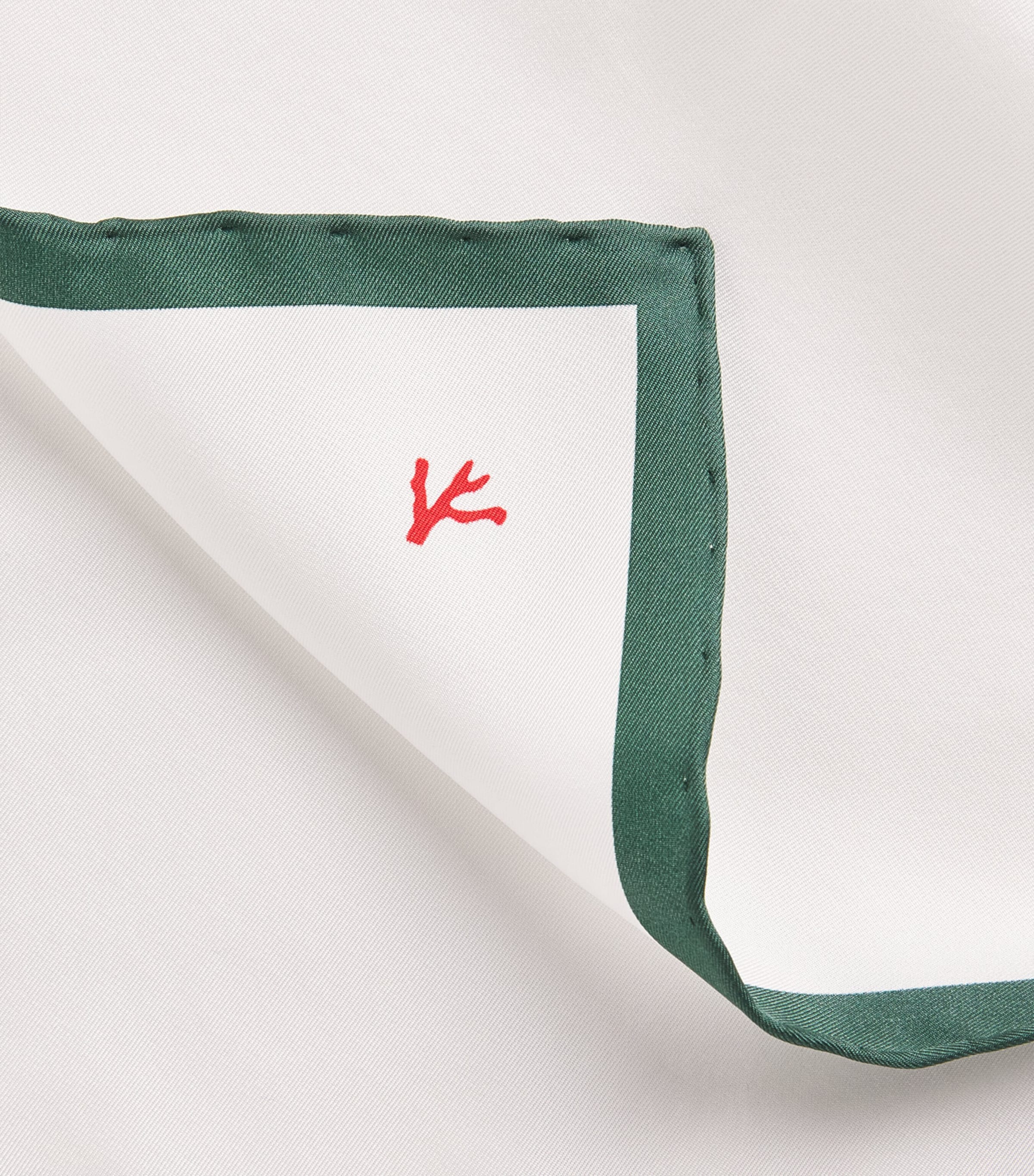 Isaia Silk Logo Pocket Square Image 3