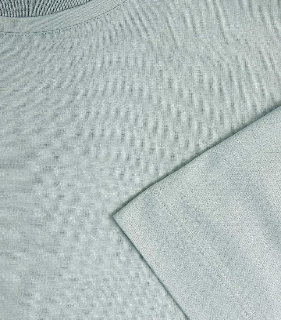 Cotton Double-Neck T-Shirt 834 Image 5