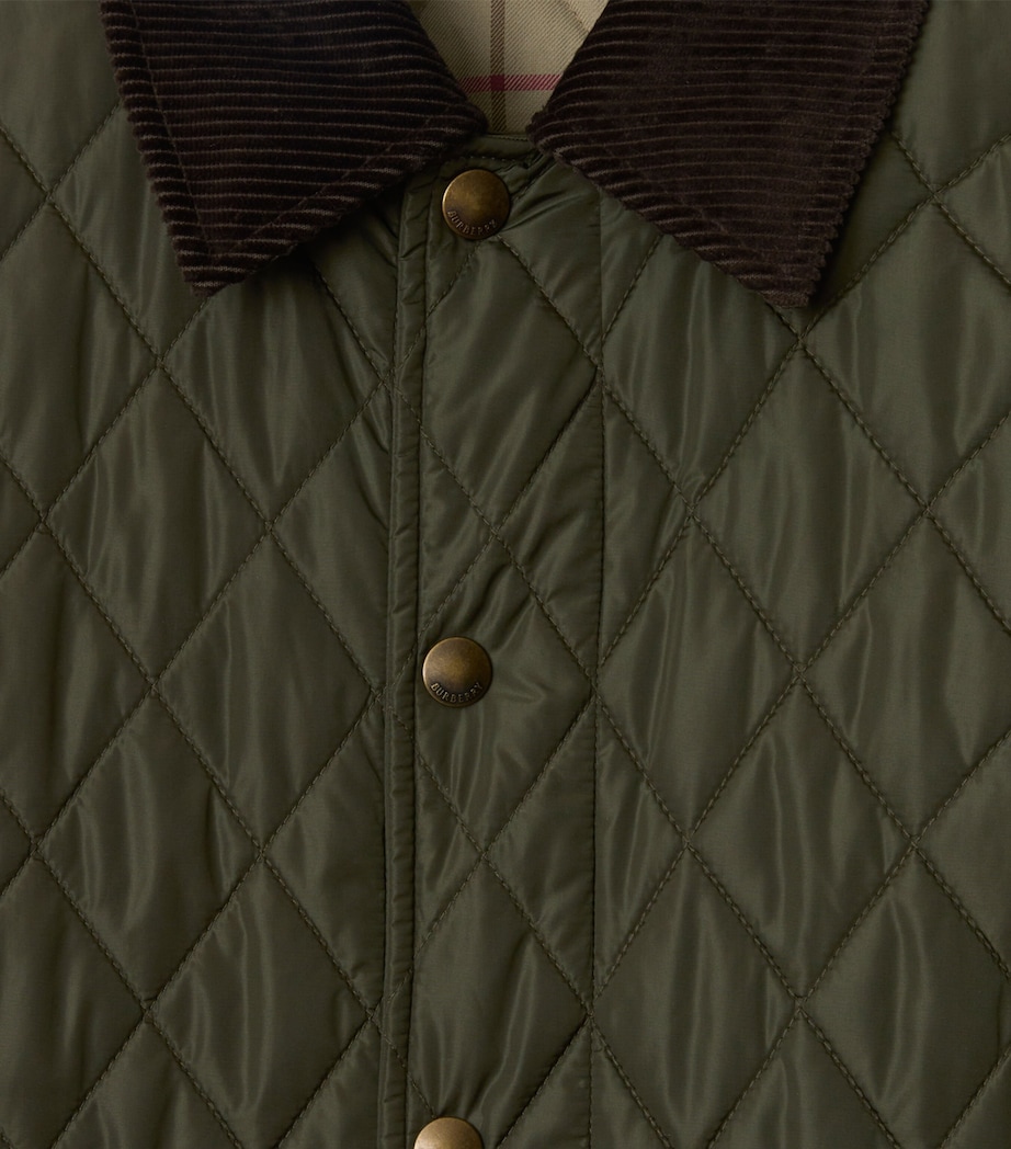 Burberry Womens ML QUILTED NYLON CAR COAT Shale Image 6