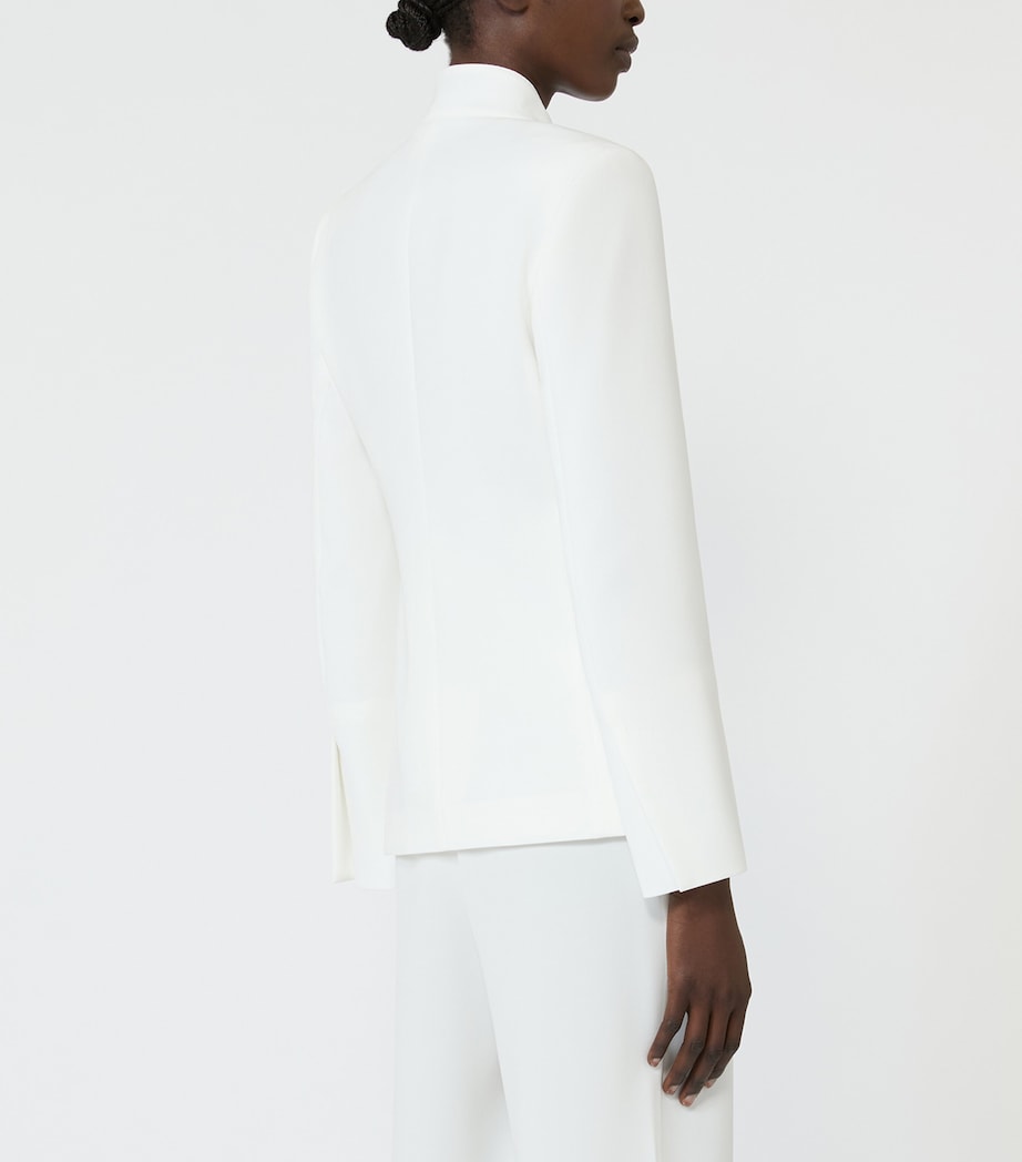 Max Mara Womens Sash-Tie Blazer White Image 4