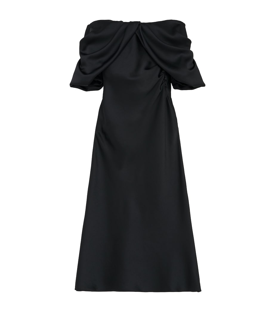 Draped Midi Dress 1000 Image 1