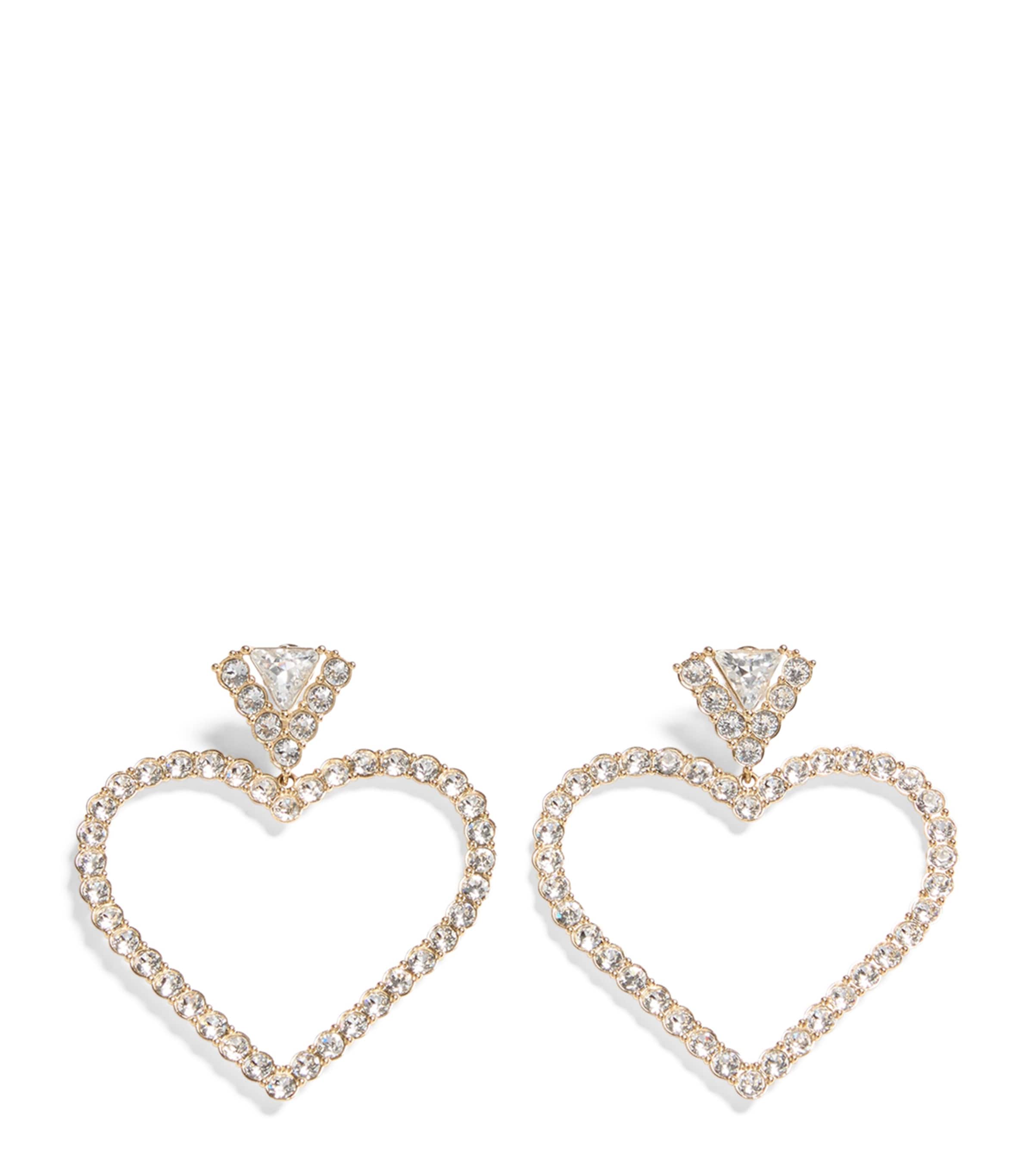 Valentino Garavani Crystal Coeur Royal Earrings Image 1
