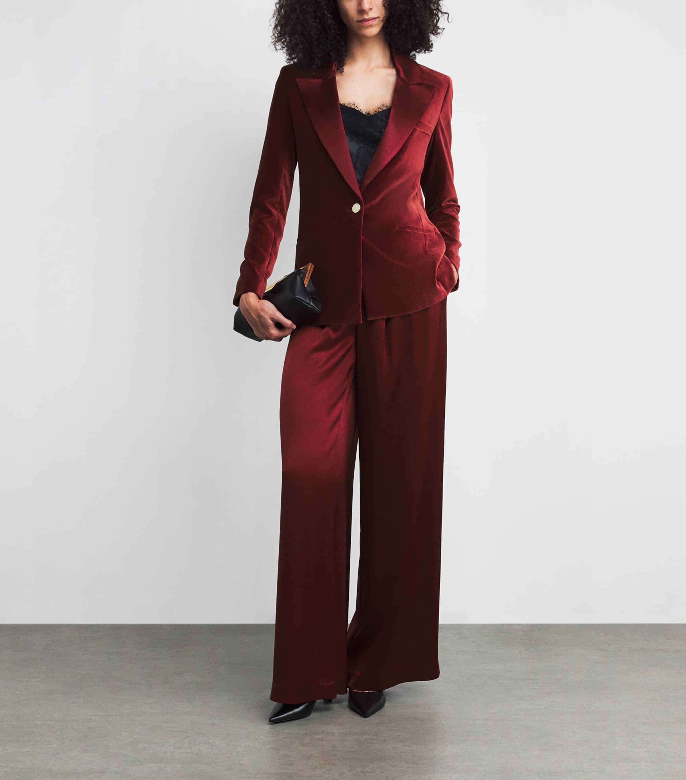 Velvet Silas Blazer I606 OXBLOOD Image 2