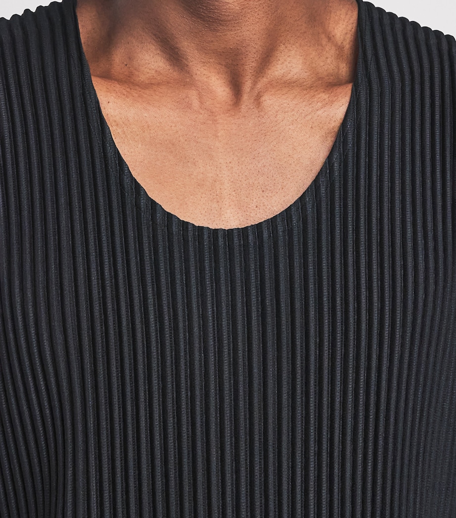 Homme Plissé Issey Miyake Mens Pleated Vest Black Image 3
