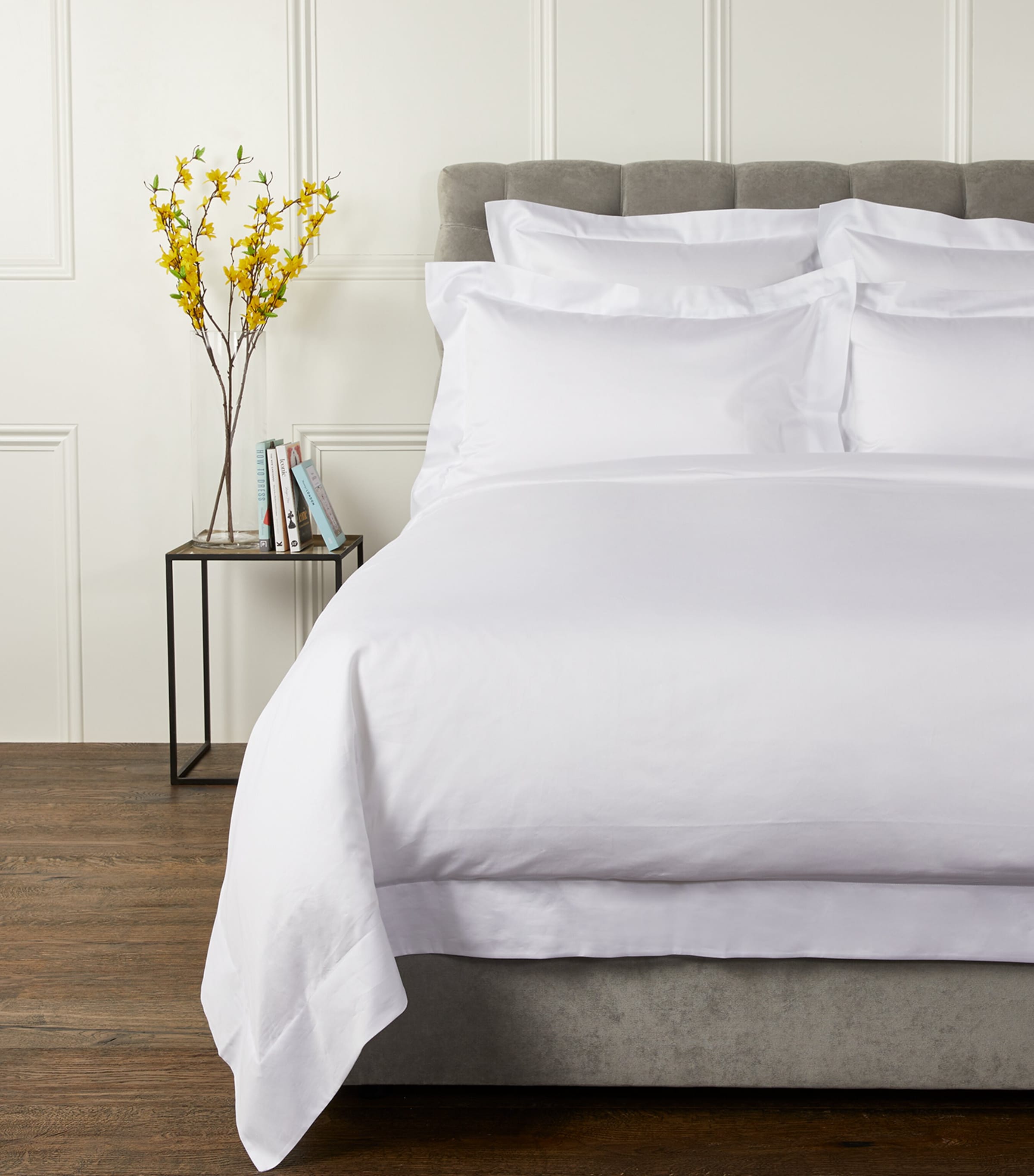 Celso De Lemos Amanda Square Pillowcase In White