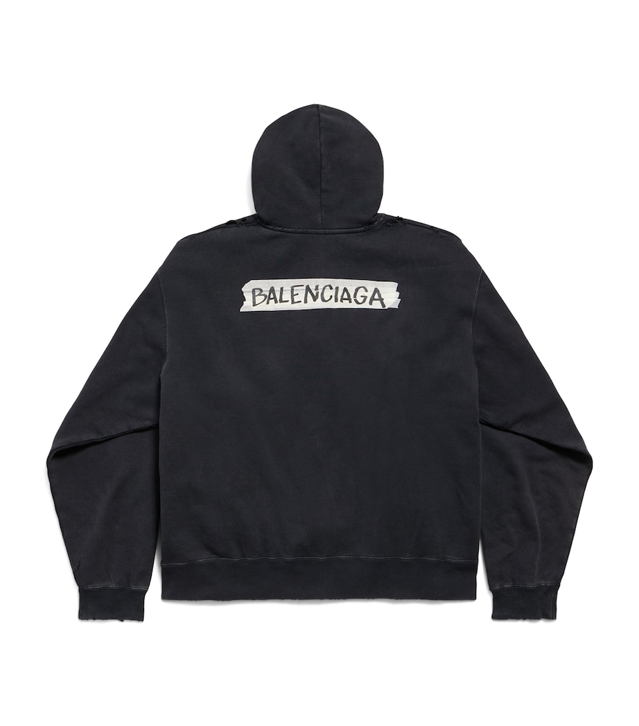 Cotton Masking Tape Logo Hoodie 1041 Image 5