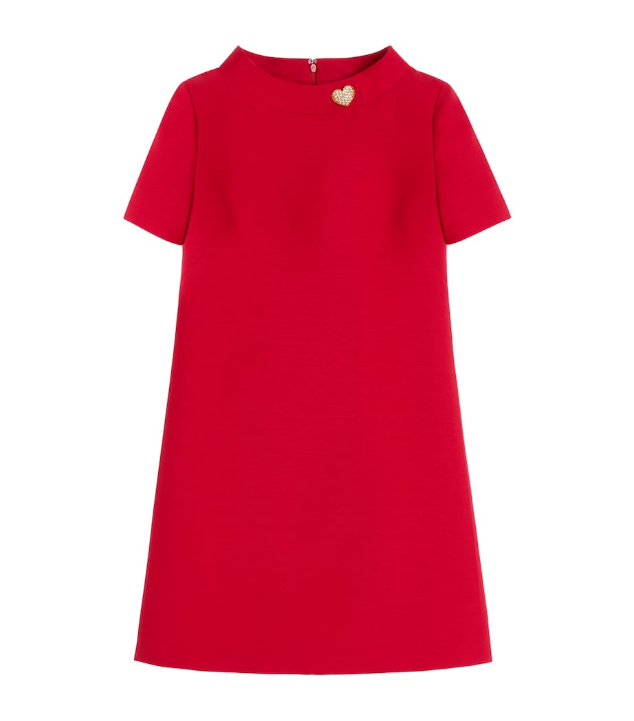 Wool-Silk Embellished Mini Dress R9M Image 1
