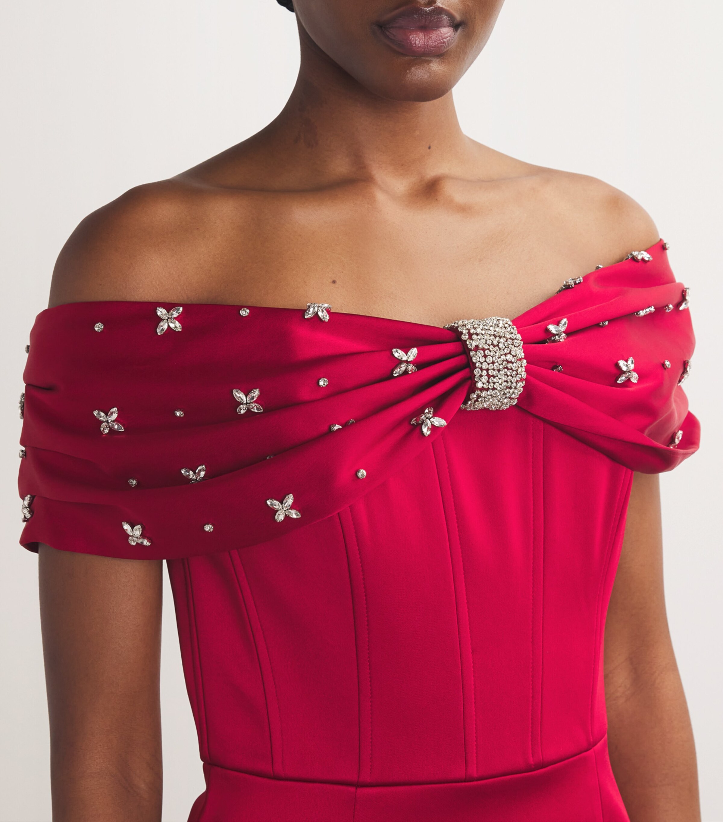 Rebecca Vallance x Nicky Hilton Satin Embellished Carmella