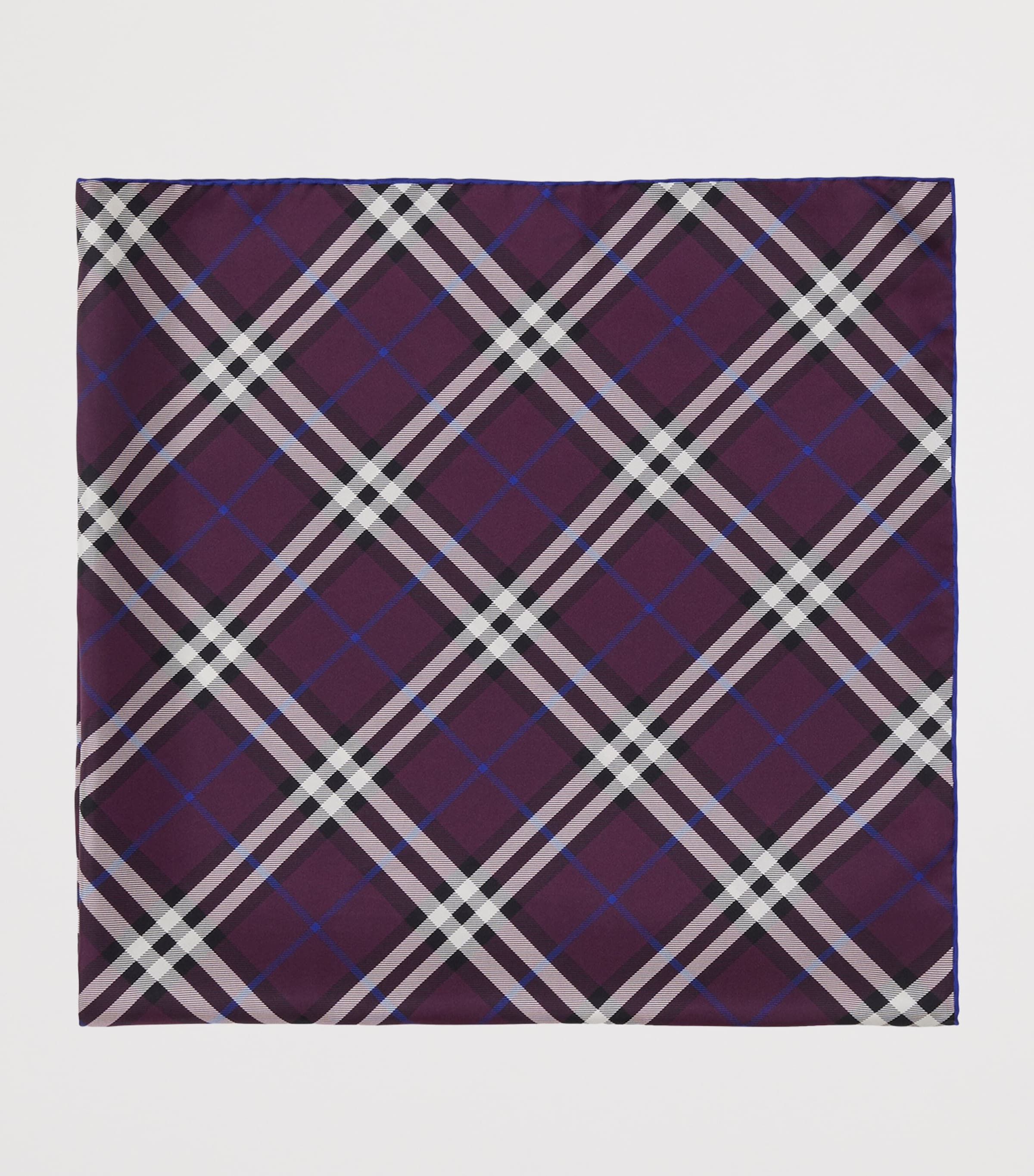 Silk Check Scarf PANSY Image 2