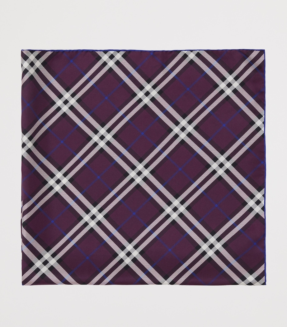 Silk Check Scarf PANSY Image 2