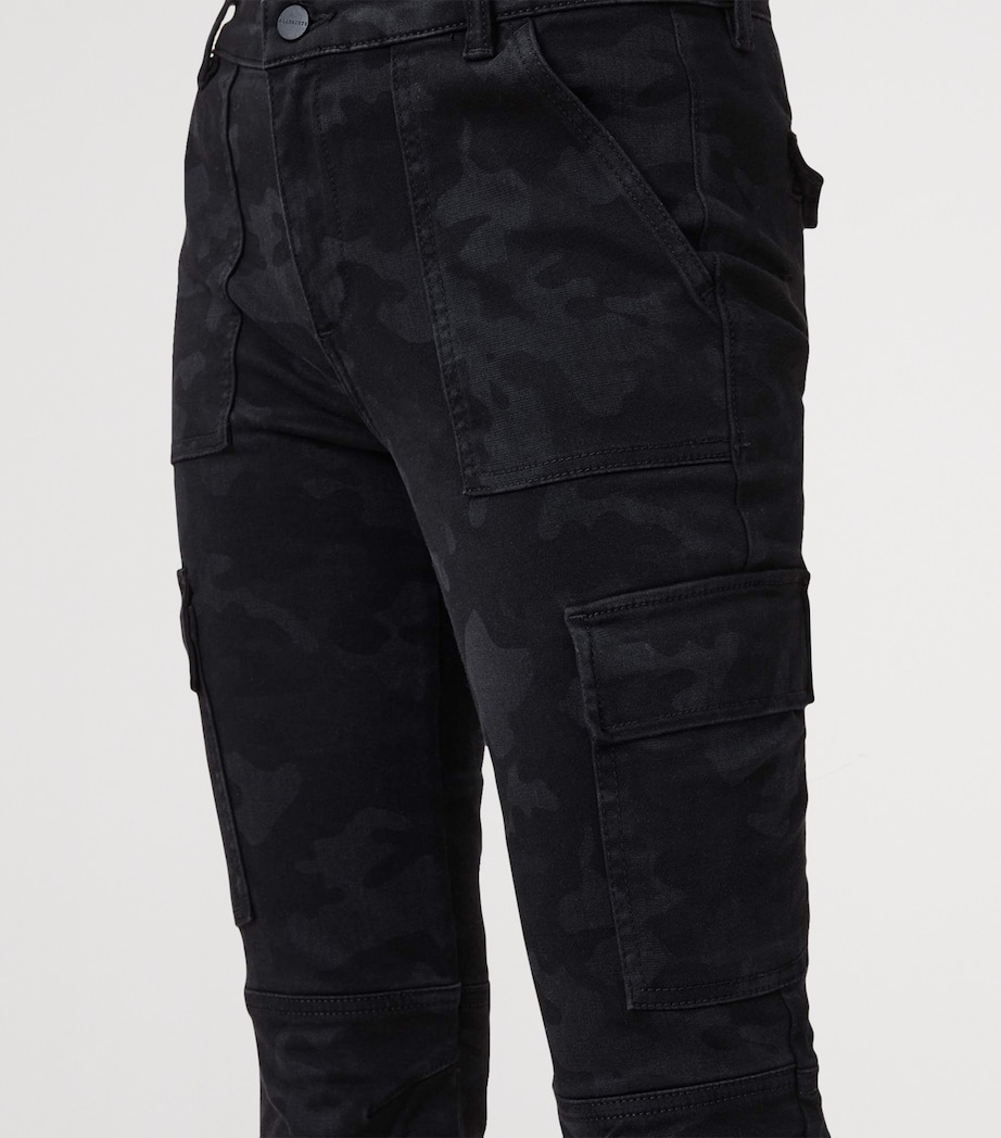 Duran Skinny Cargo Jeans CAMO BLACK Image 7