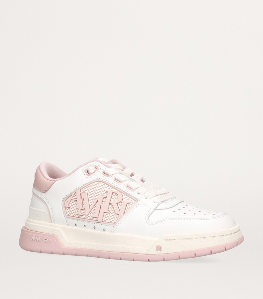 AMIRI Leather Classic Low Sneakers Pink Comb Image 3