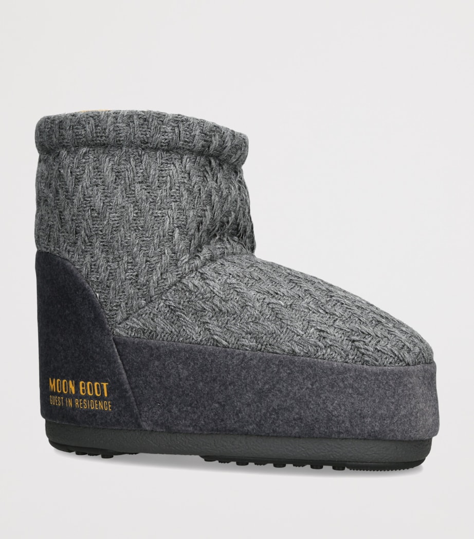 x Guest In Residence Knitted Icon Low Boots GREY/DARK Image 3