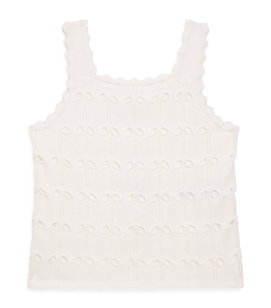 Wool-Cotton Knitted Vest (1-12 Years) SNOWFLAKE Image 1