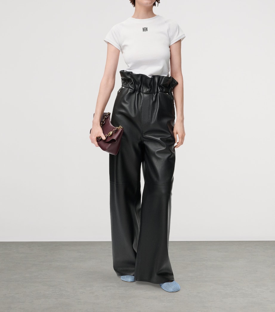 LOEWE Womens Anagram Logo T-Shirt White Image 2