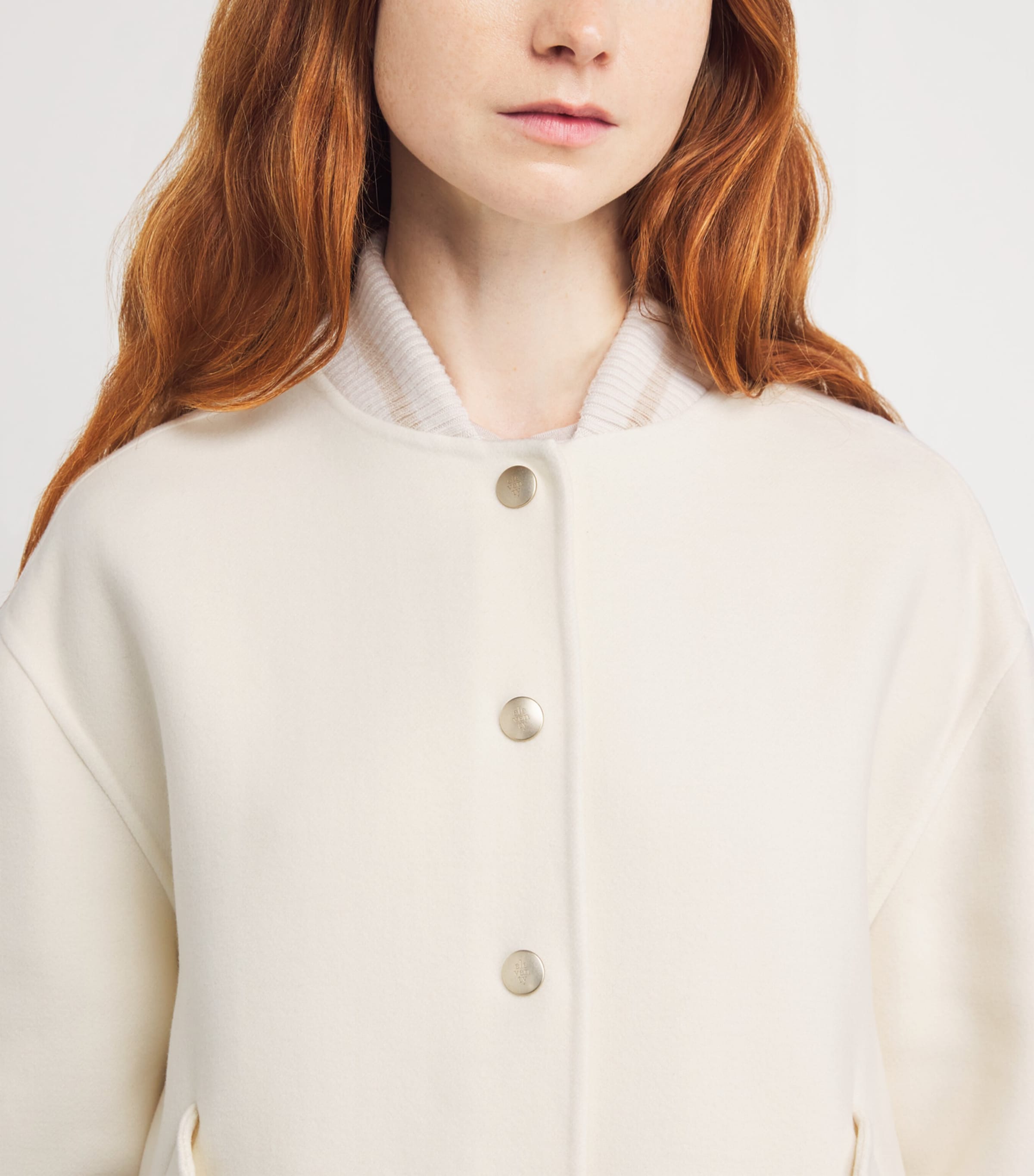 Wool Bomber Jacket BIANCO E BIANCO Image 6