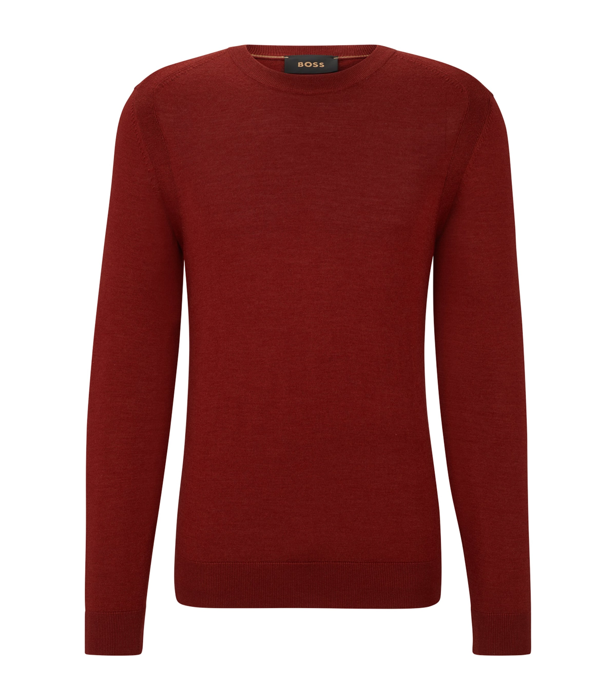 Shop Hugo Boss Wool-silk-cashmere Sweater In Red