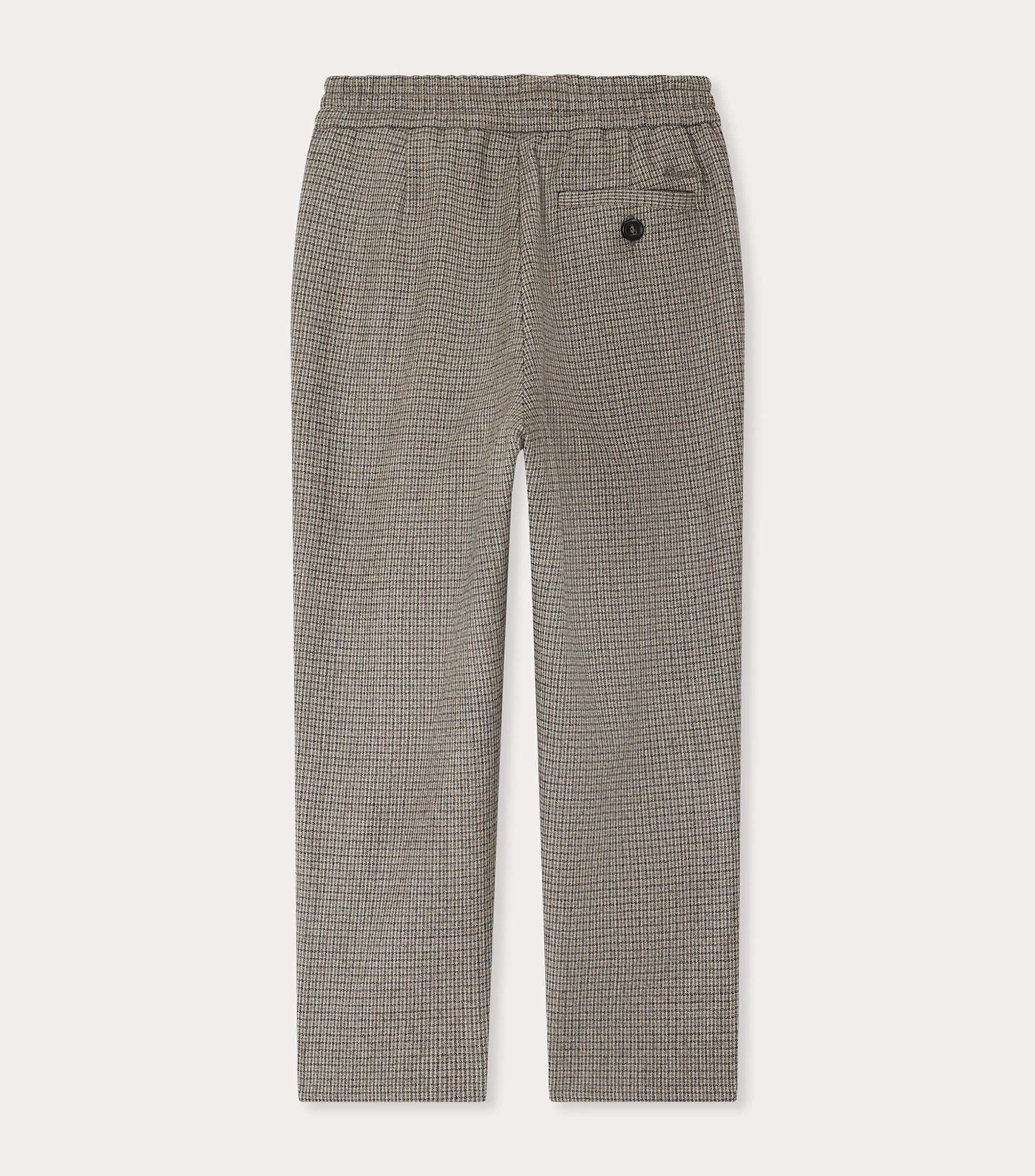 Wool-Blend Check Jones Trousers (10-14 Years) CA TAUPE Image 2