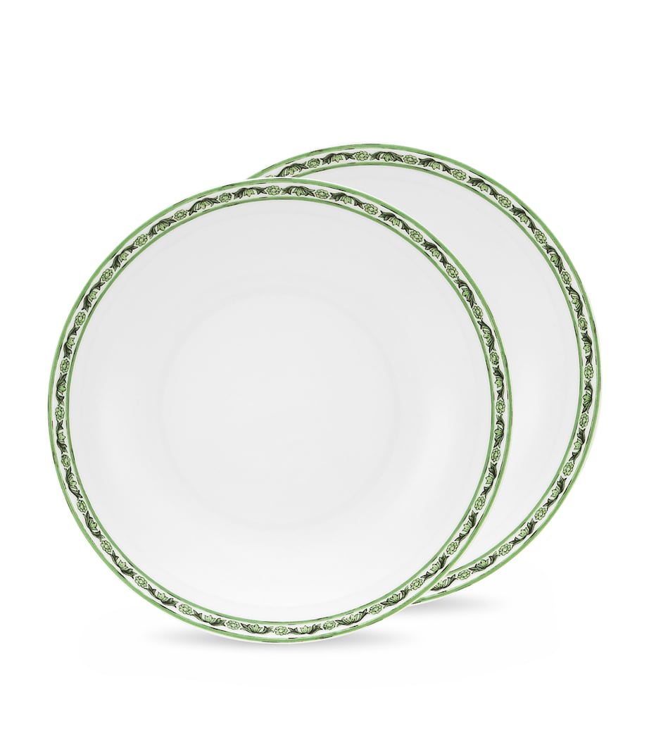 Set of 2 Soup Plates (20cm) UV028-VERDE MAIOLICA Image 1