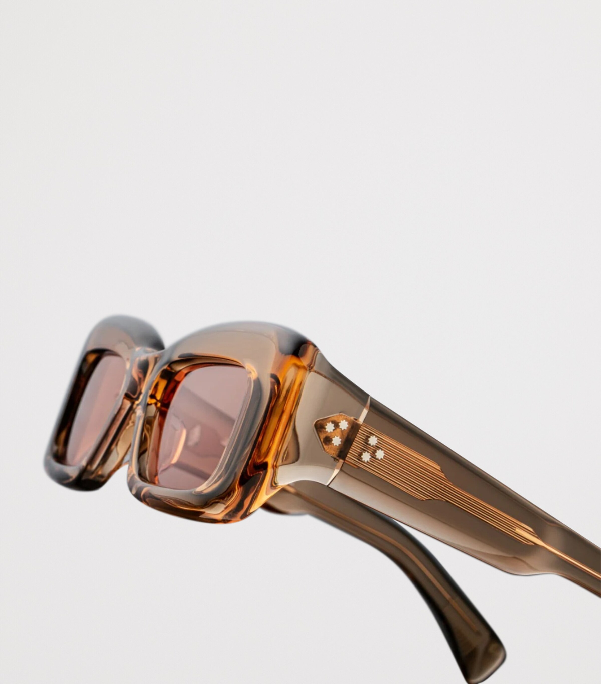 Jacques Marie Mage Vito Rectangle Sunglasses Tan Image 5