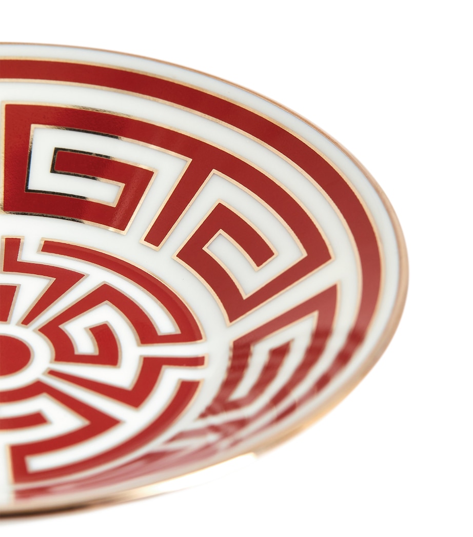 Porcelain Labirinto Scarlatto Espresso Saucer (11cm) G00125300 Image 3