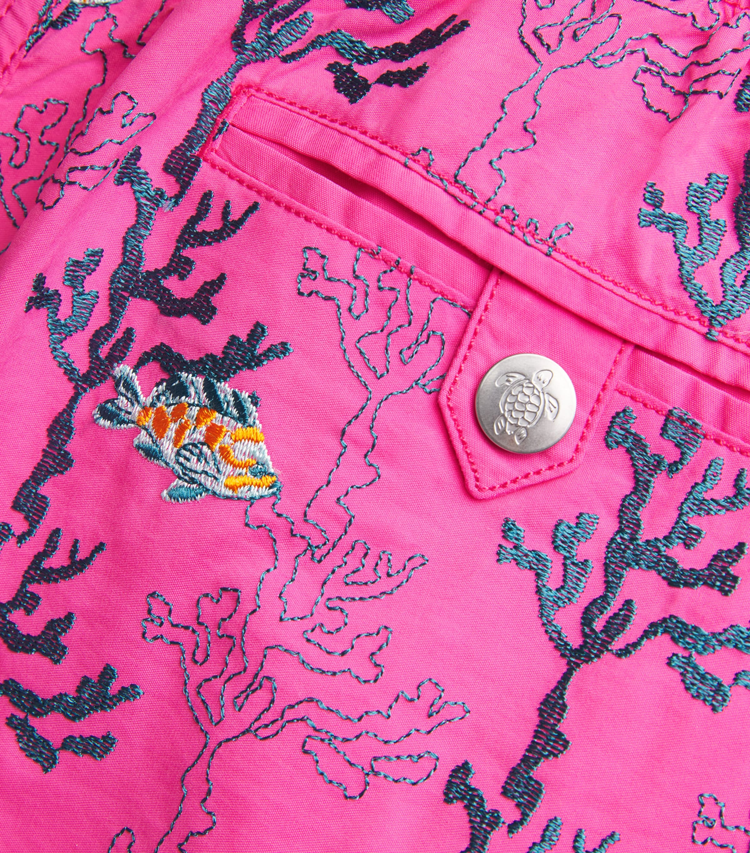 Embroidered Seaweed Swim Shorts 167BOUGAINVILLIER Image 5