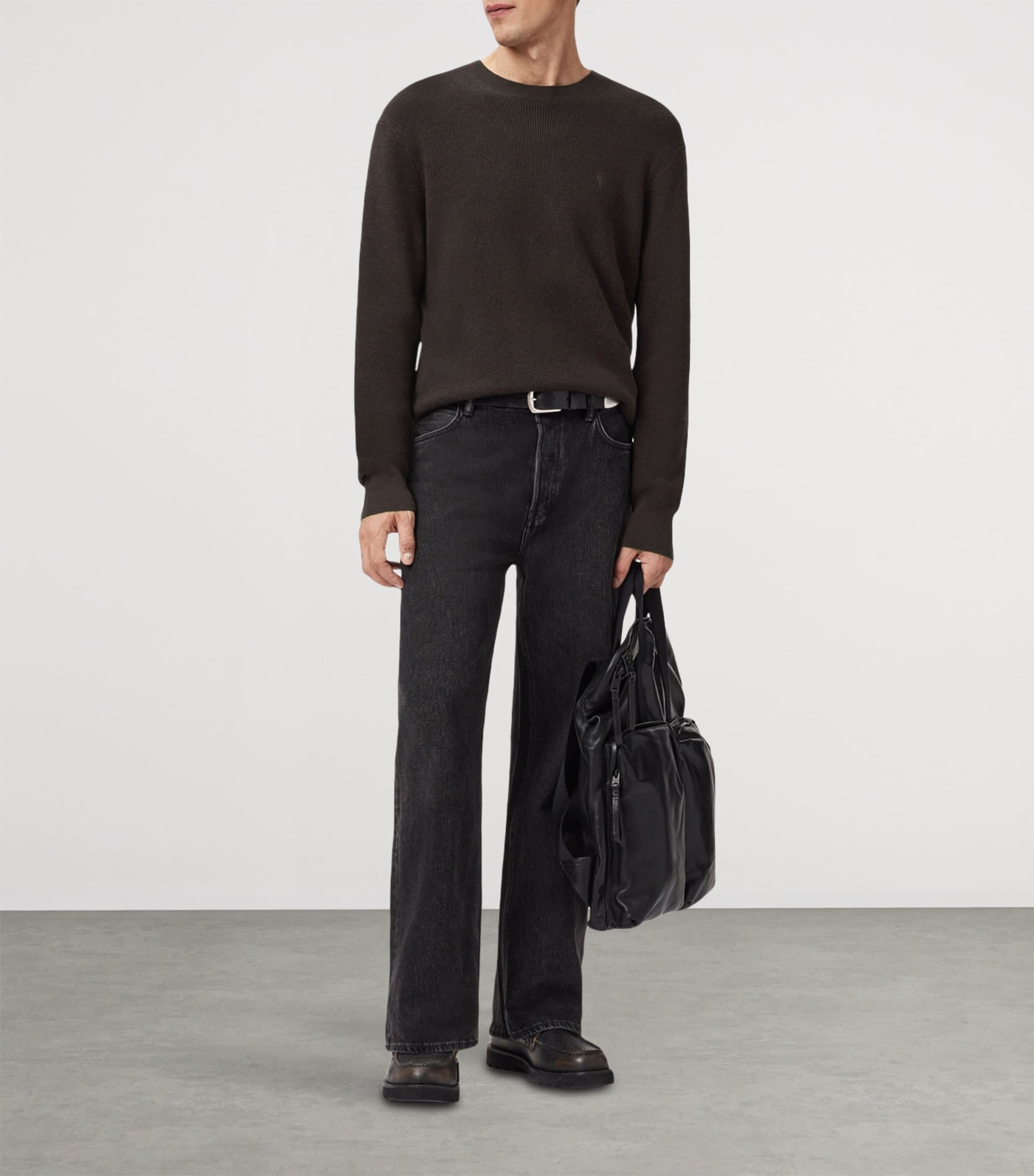 Organic Cotton-Wool Aspen Sweater ESPRESSO BROWN Image 3