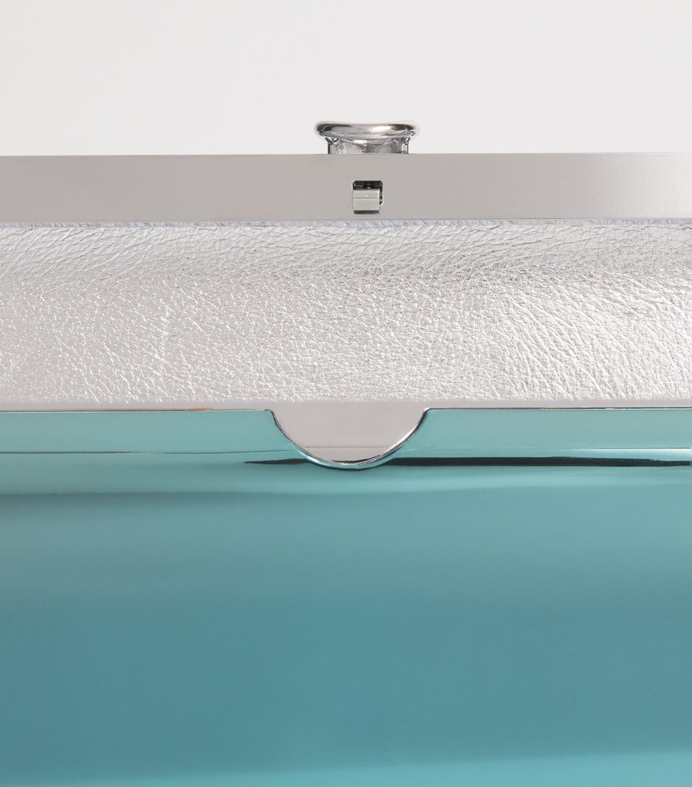 Jeffrey Levinson Mirrored Finley Clutch Bag Mirrored Sea Glass Image 6