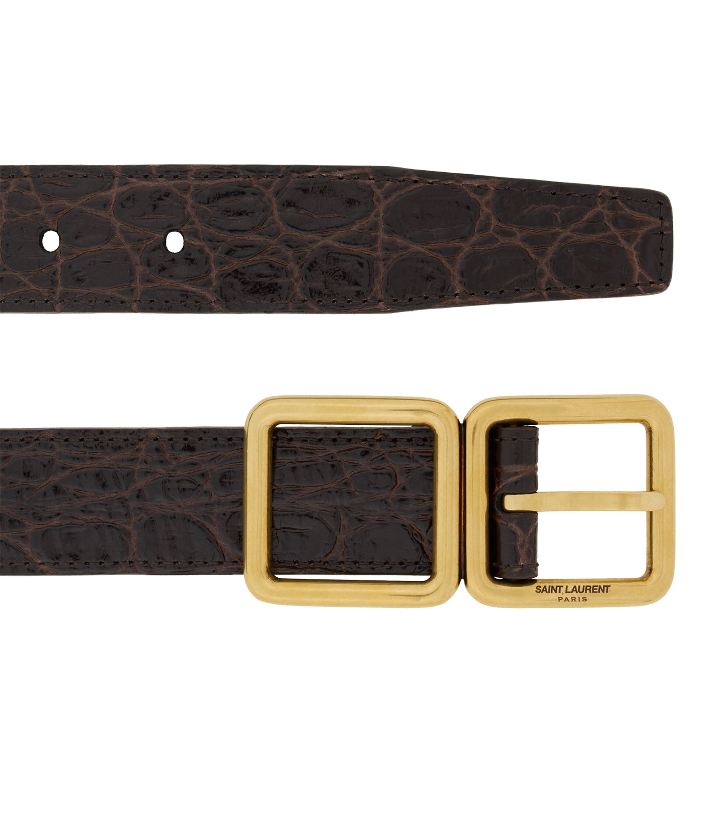 Leather Croc-Embossed Belt 2146 Image 2