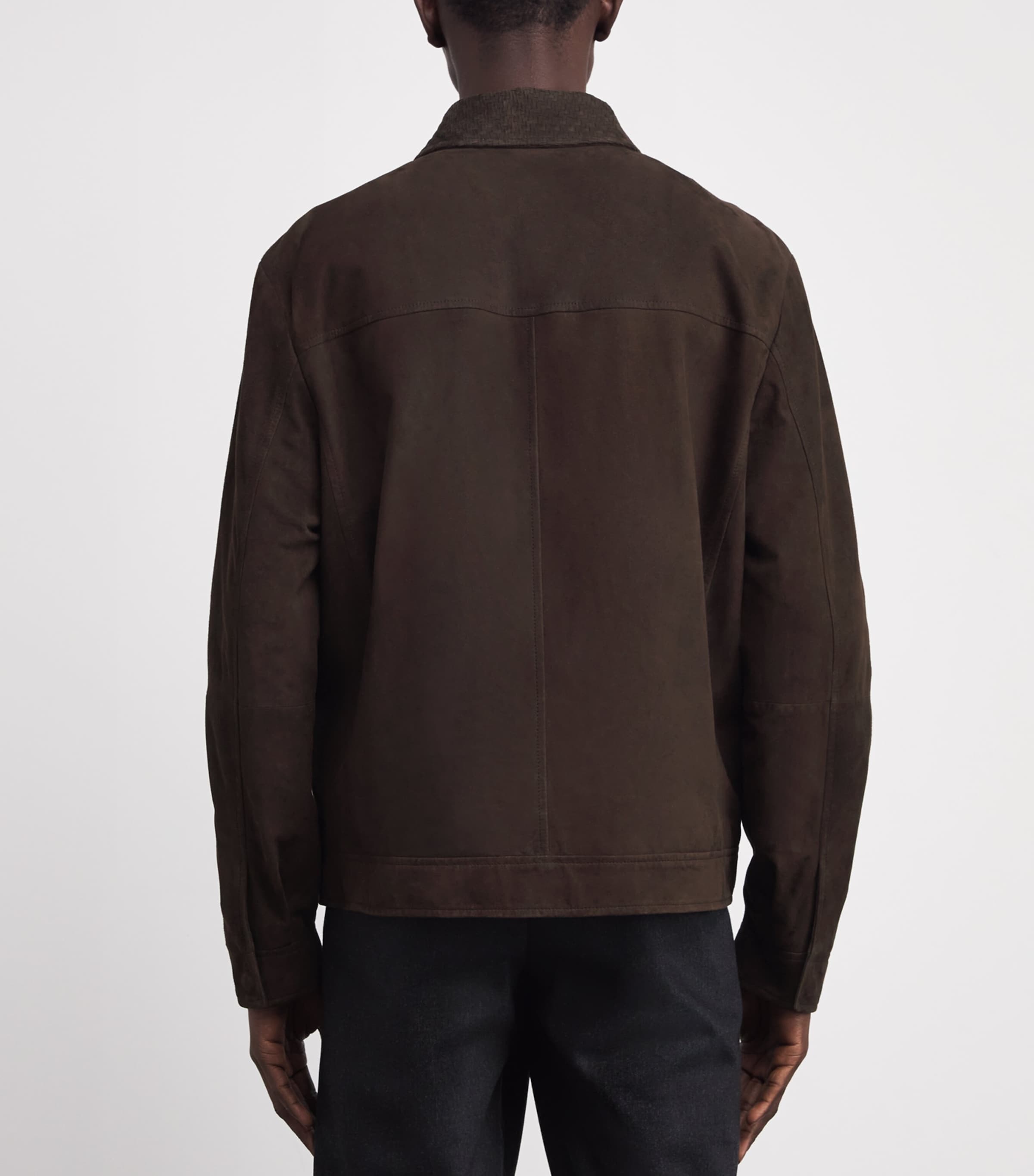 Goat Suede Zip-Up Jacket 502 Image 4