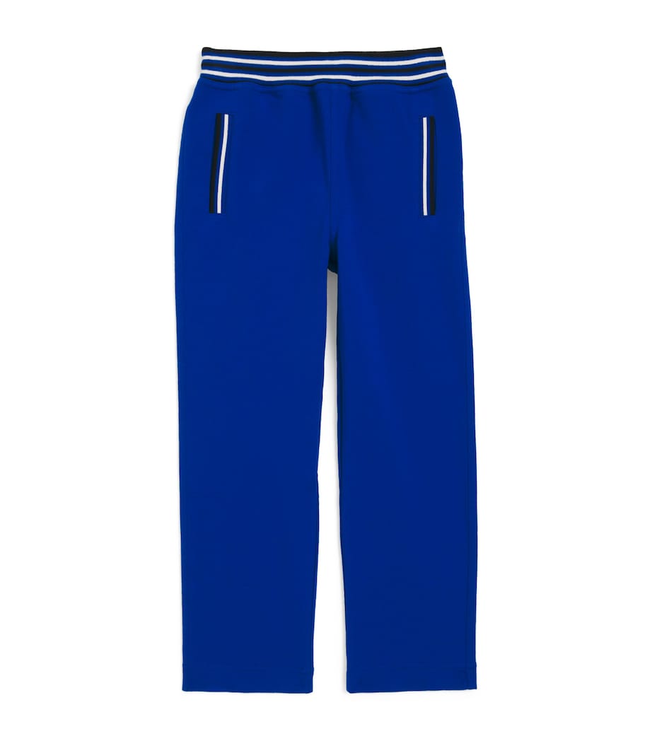 Stretch-Cotton Logo Sweatpants (4-16 Years) 3184BLUE Image 1