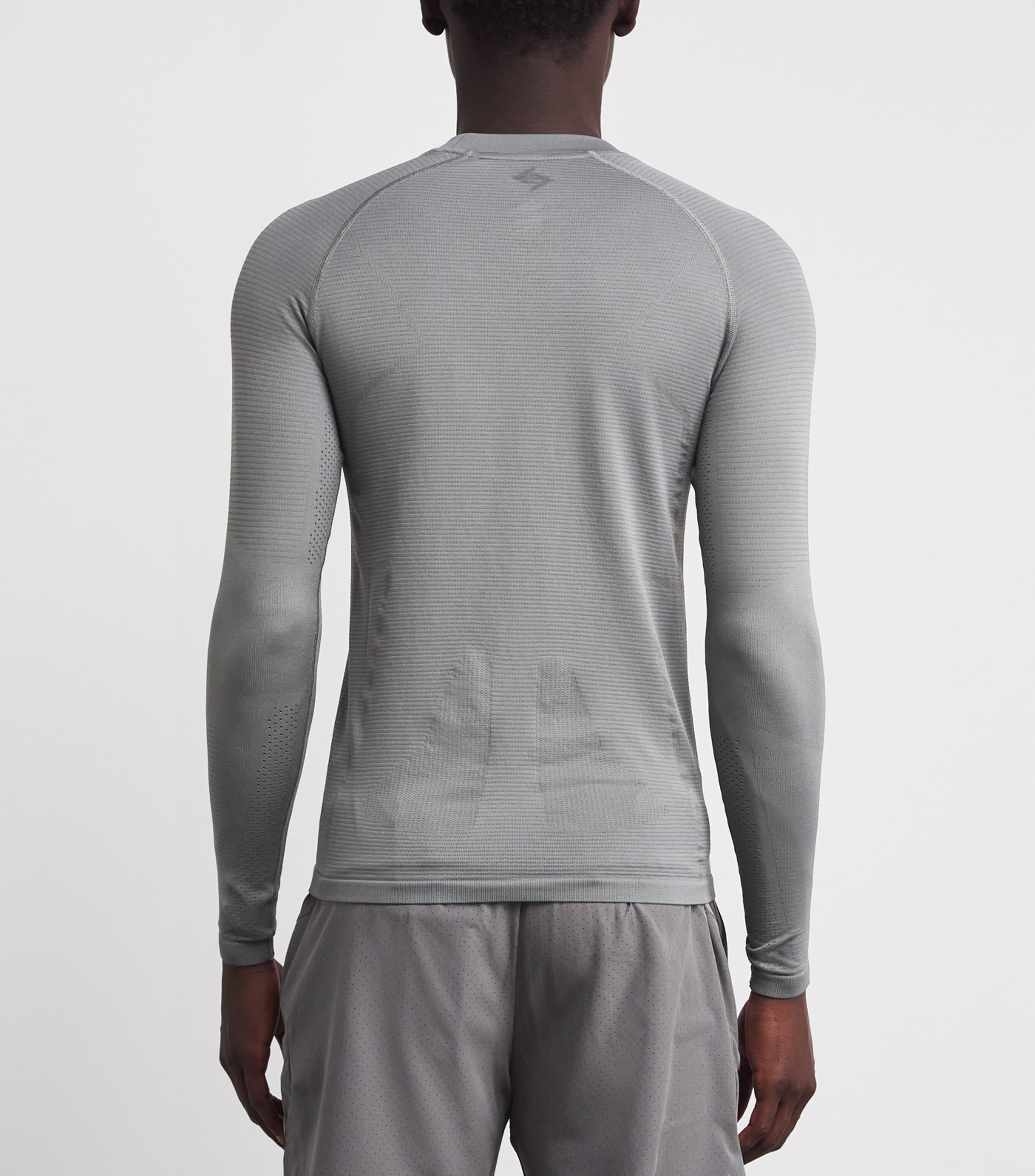 Long-Sleeve Seamless Uprising T-Shirt STEEL Image 4