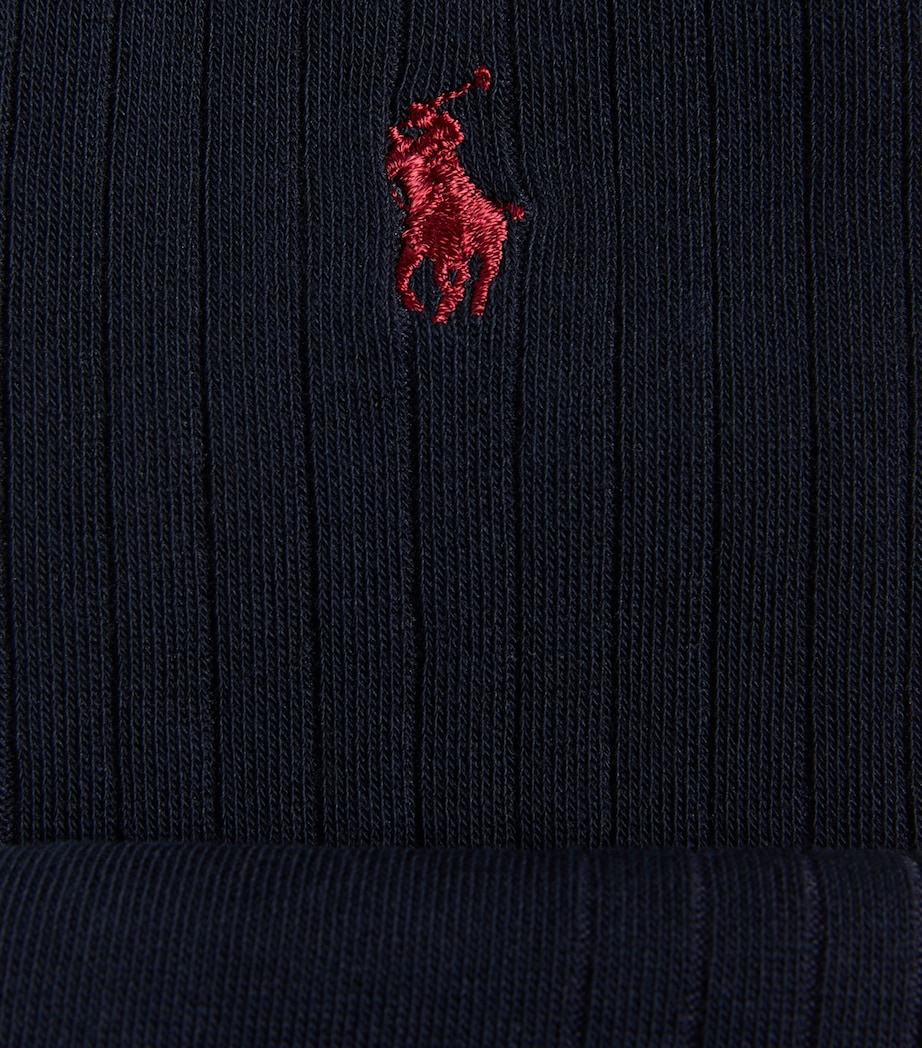 Polo Ralph Lauren Mens Egyptian Cotton-Blend Socks (Pack of 2) Navy Image 2