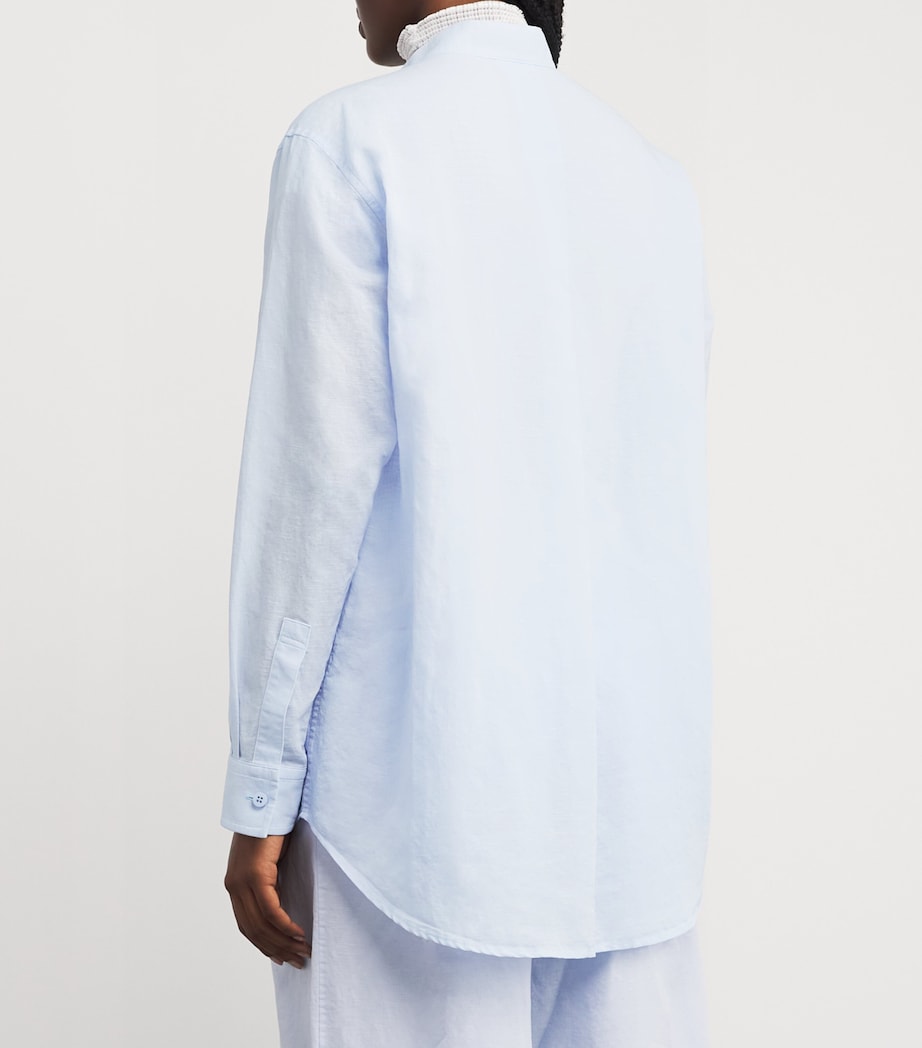 Cotton-Linen Paper-Esque U Shirt 70 Image 4