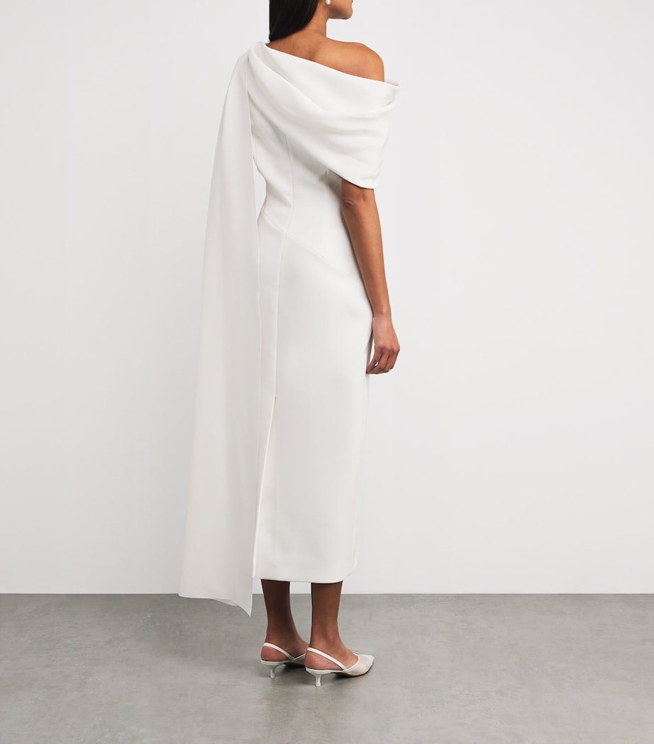 Maite Cape Midi Dress IVORY Image 3