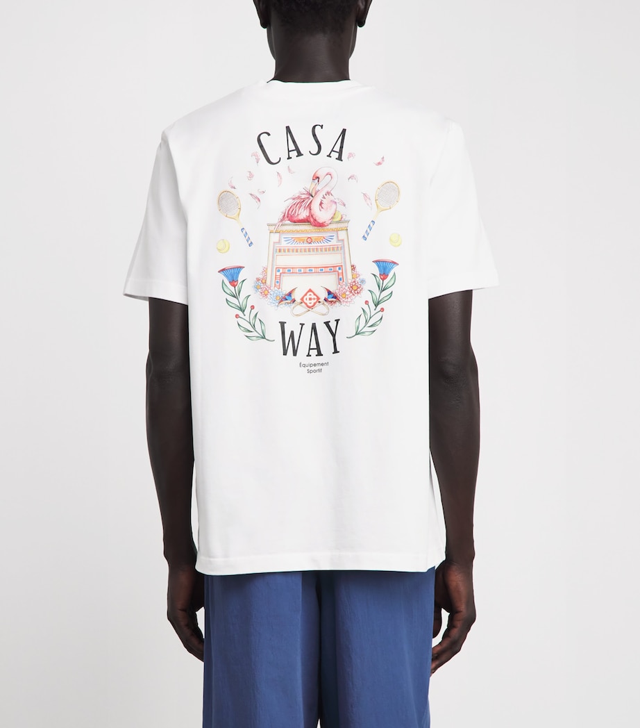 Casablanca Mens Organic Cotton Casa Way T-Shirt Casaway Image 5