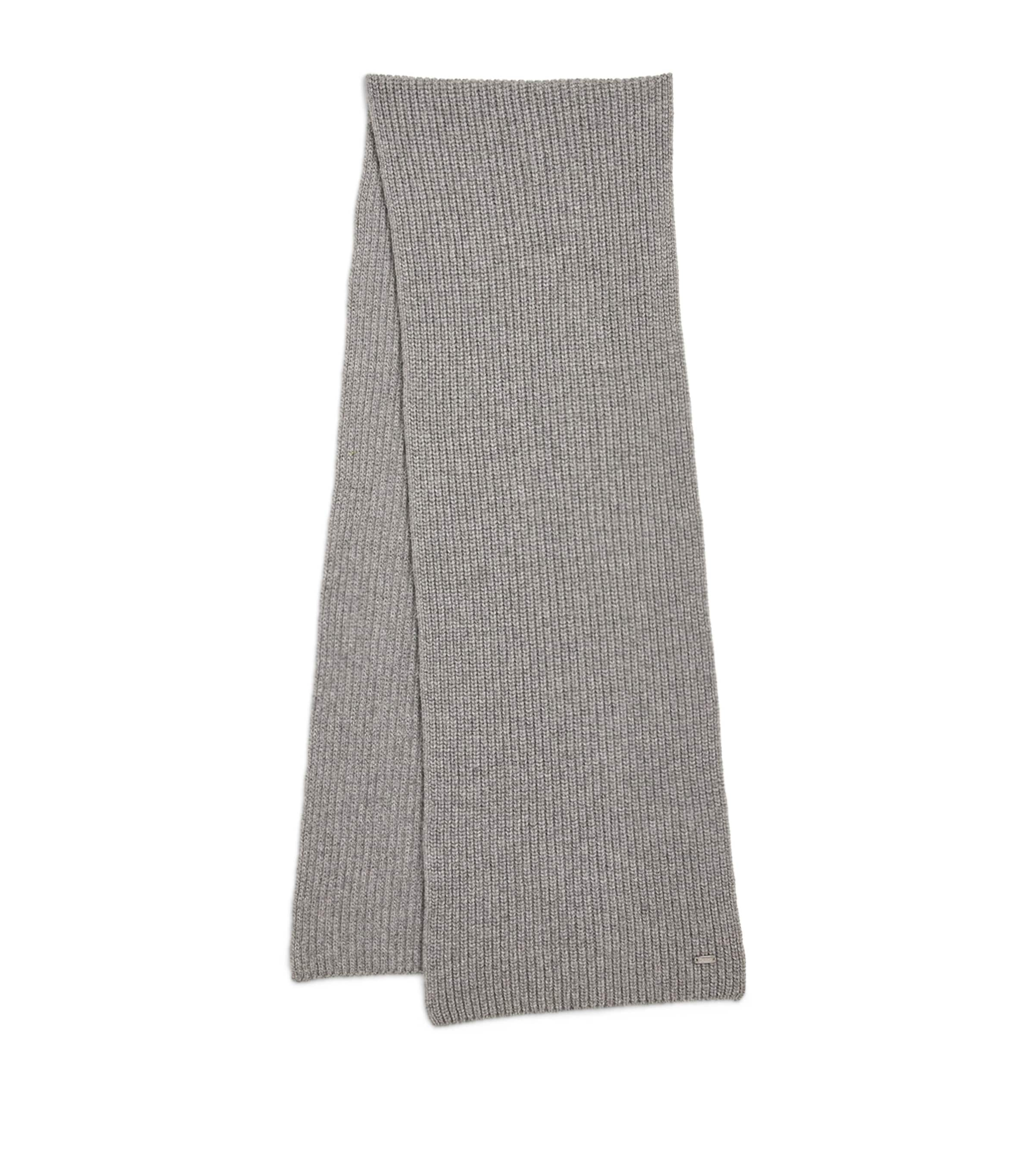 HERNO CASHMERE RIBBED SCARF 