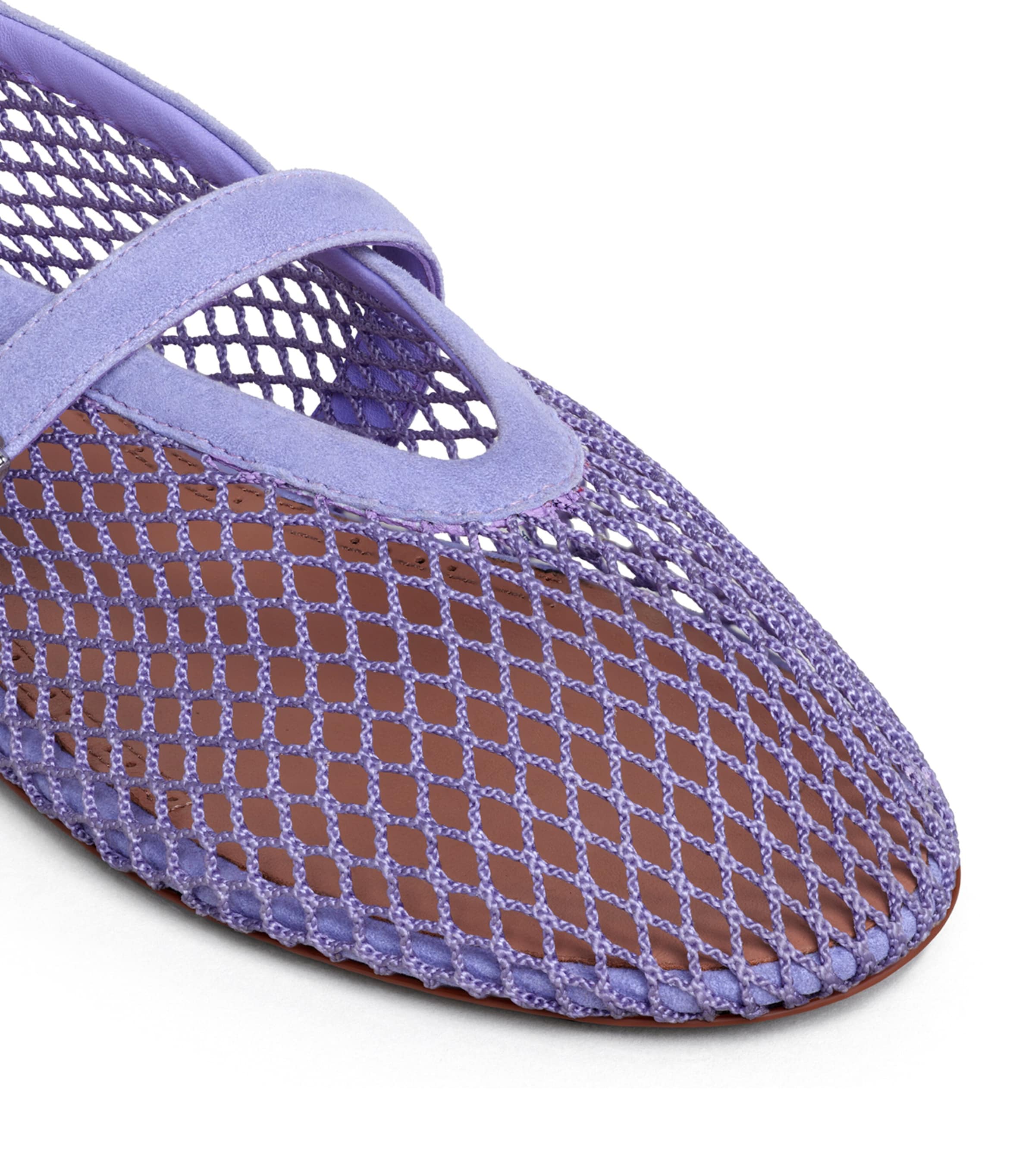 Alaïa Mesh Ballet Flats Lilas Image 4