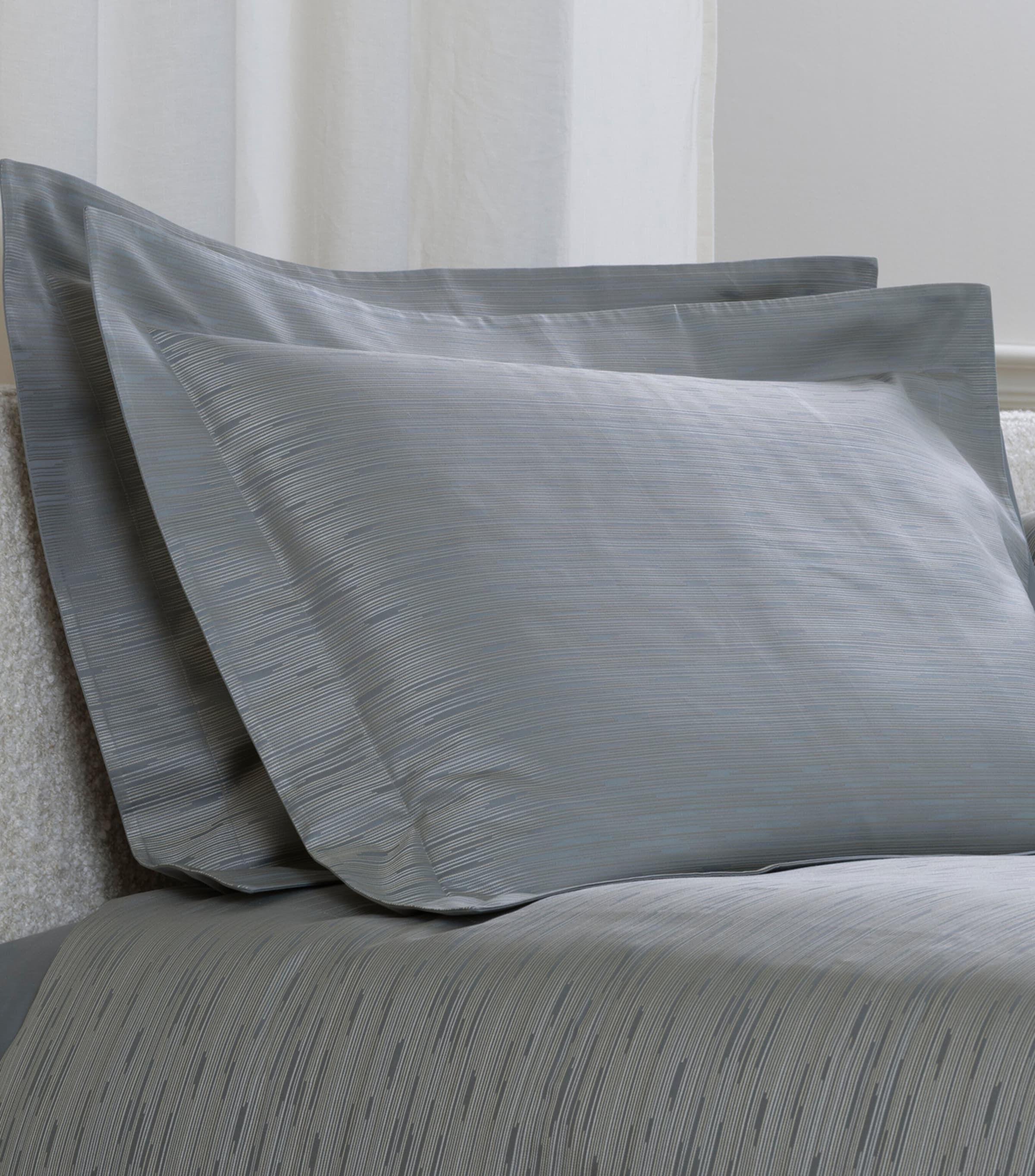 Frette Stardust Jacquard Oxford Pillowcase (51cm x 71cm) Dusty Grey/go Image 1