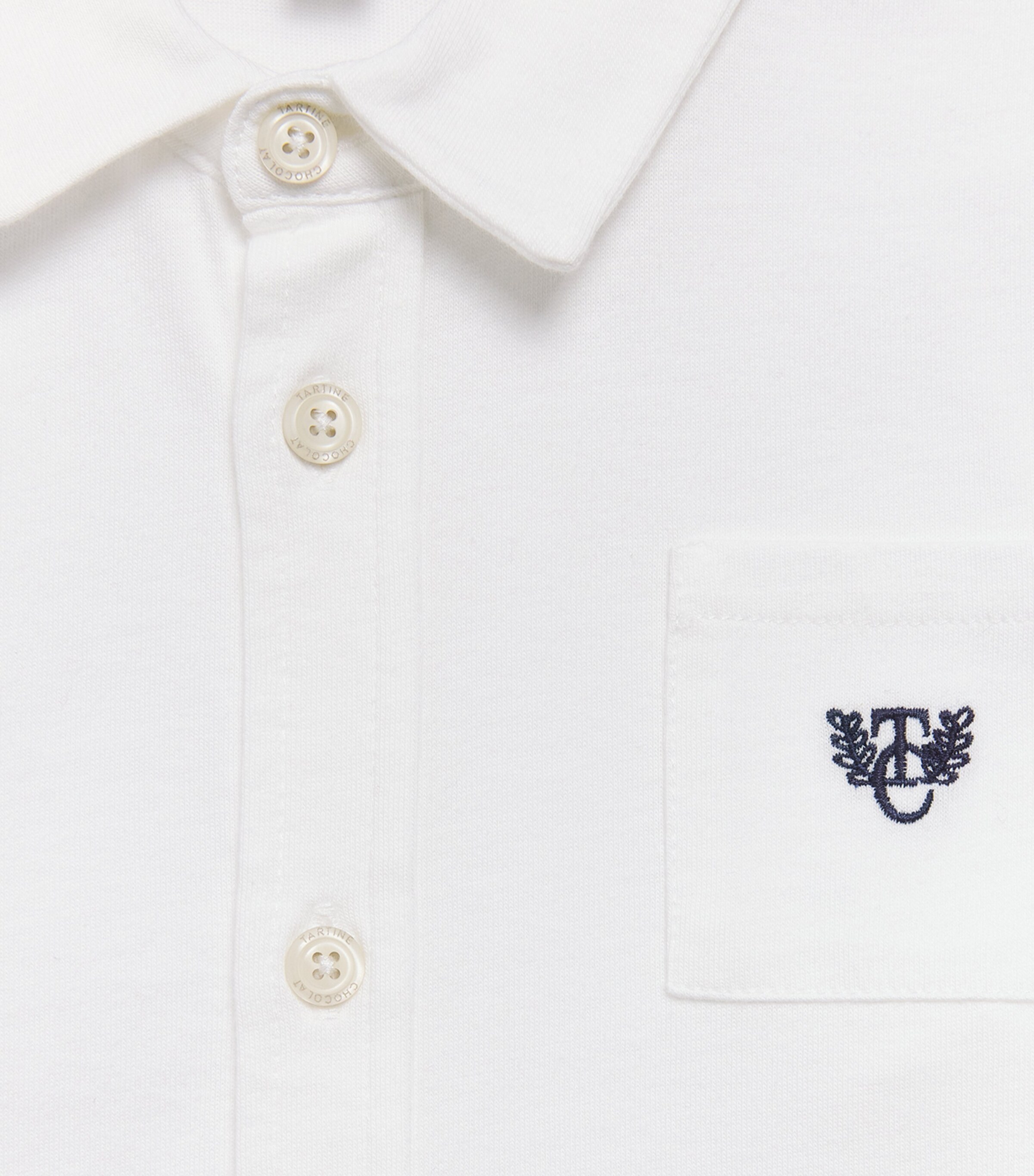 Cotton Logo-Embroidered Shirt (5-12 Years) 13 NACRE Image 3