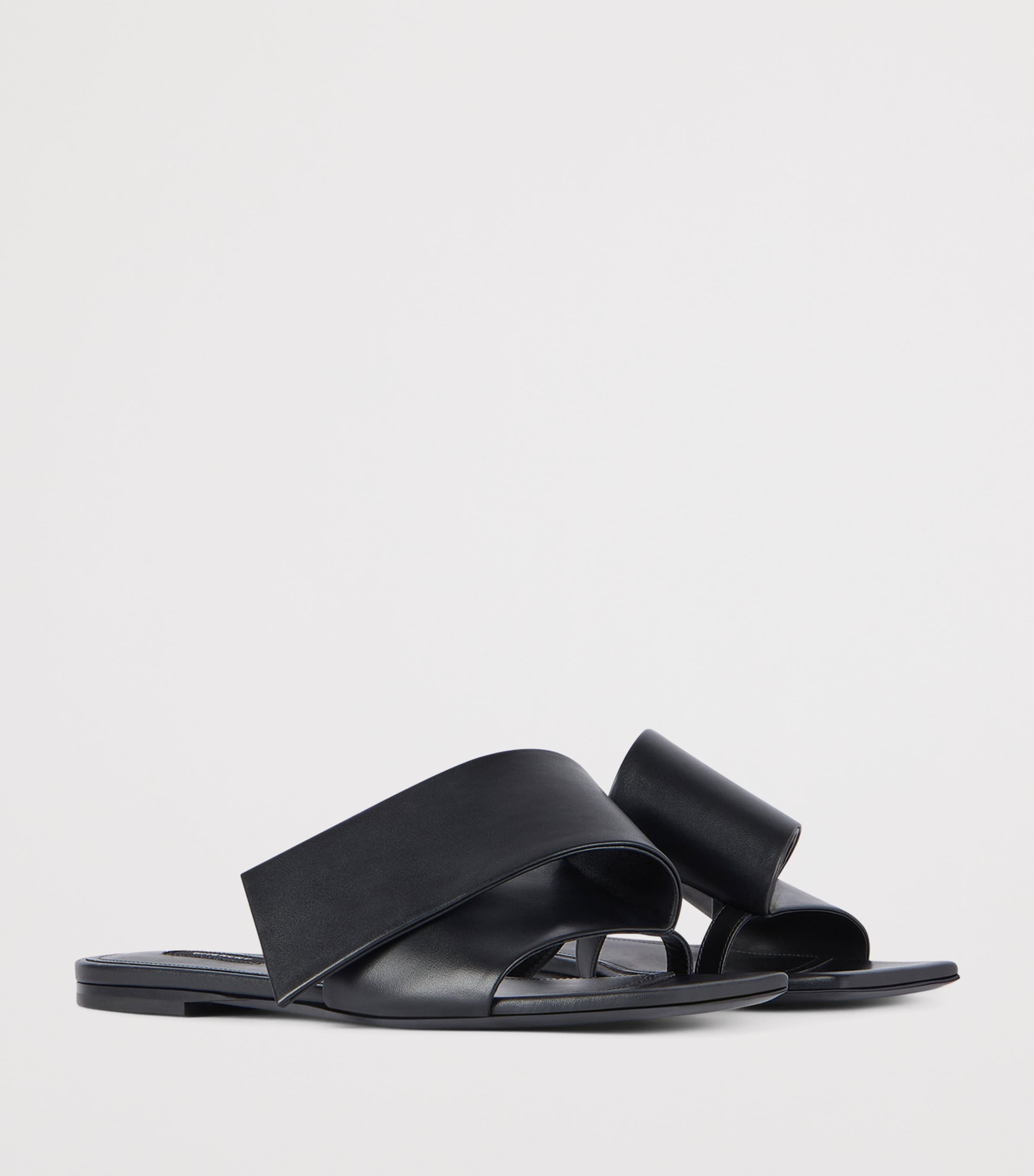 Givenchy Leather Sliced Square Sandals Image 2