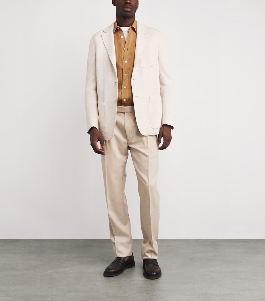 Linen Shirt 410 CAMEL Image 2