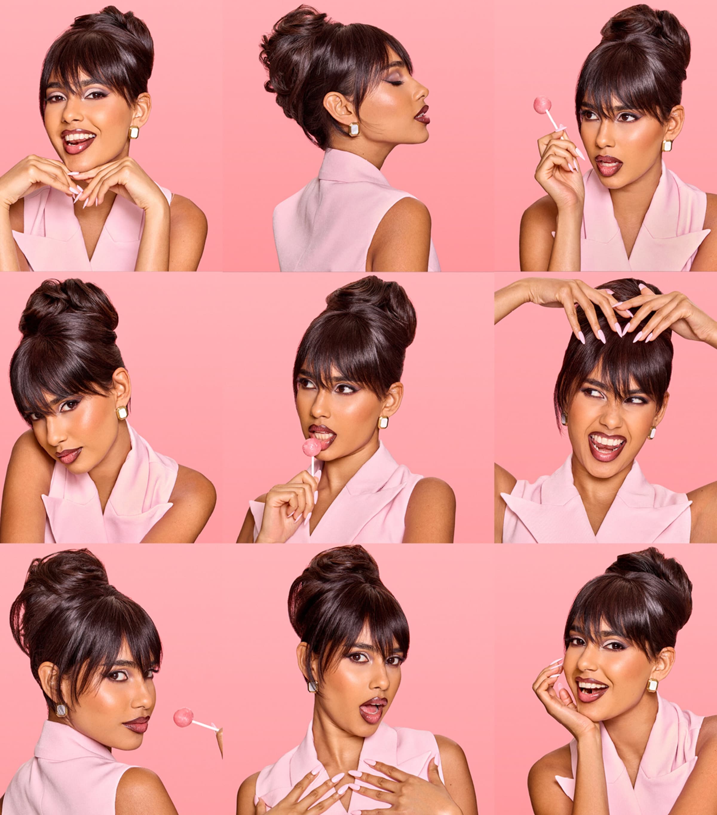 x Huda BARELY THERE Clip-In Mini Fringe ARABIA DOLL Image 3